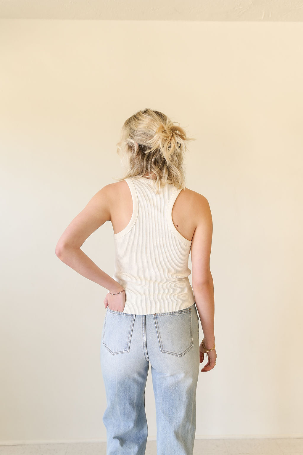 Summerland Ribbed Knit Sleeveless Top