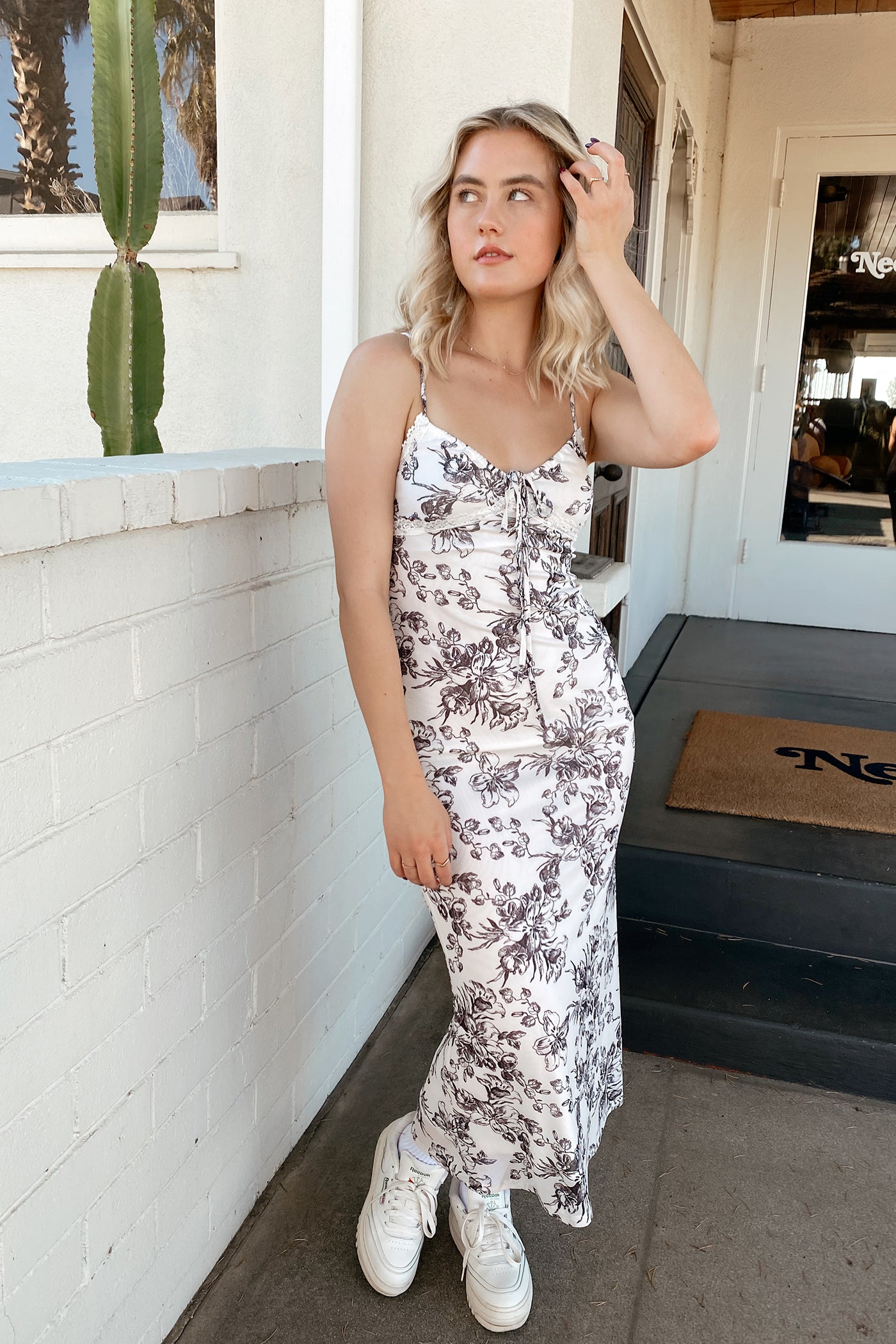 No Time Floral Midi Dress