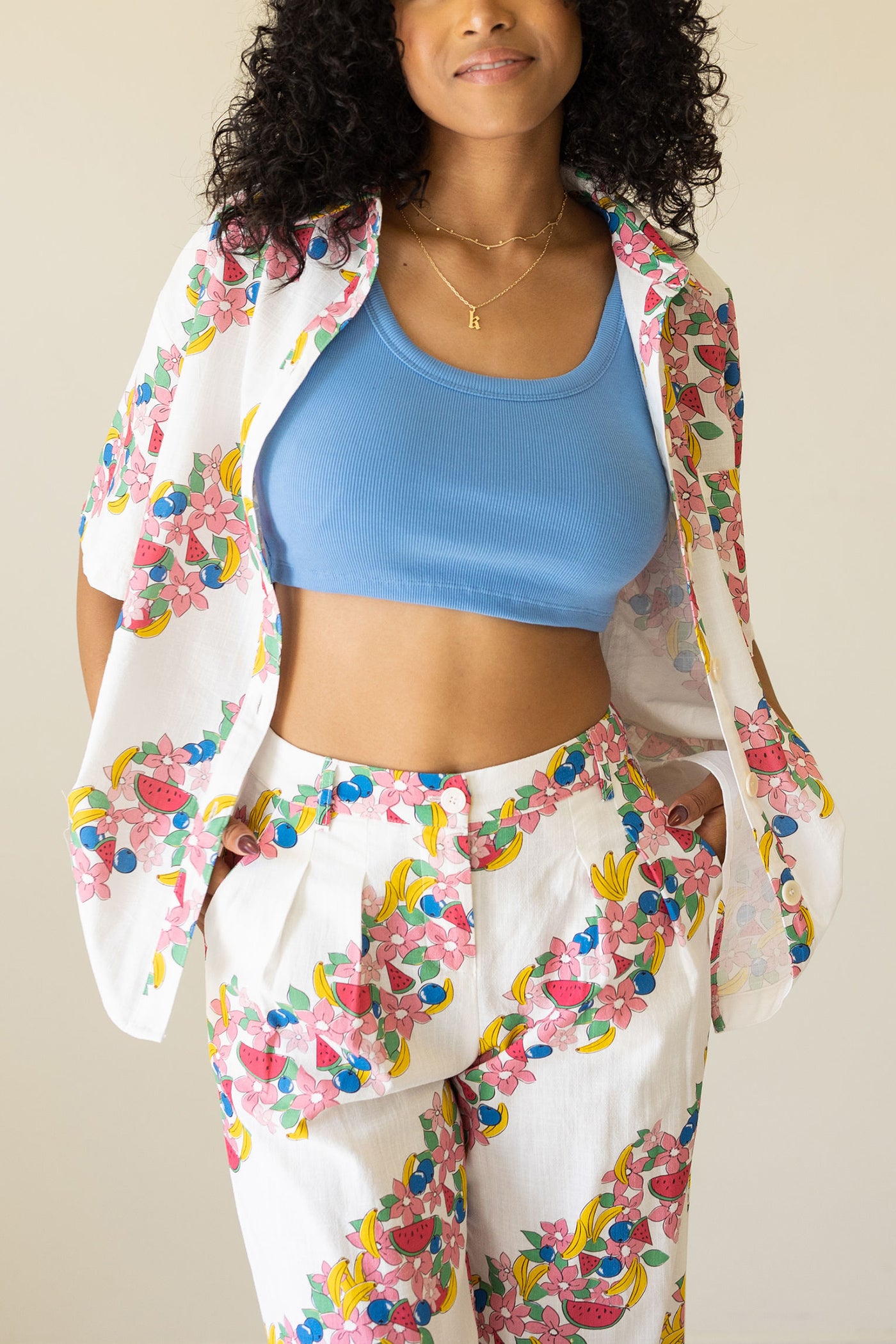 Wander On Floral Short Sleeve Top by For Good