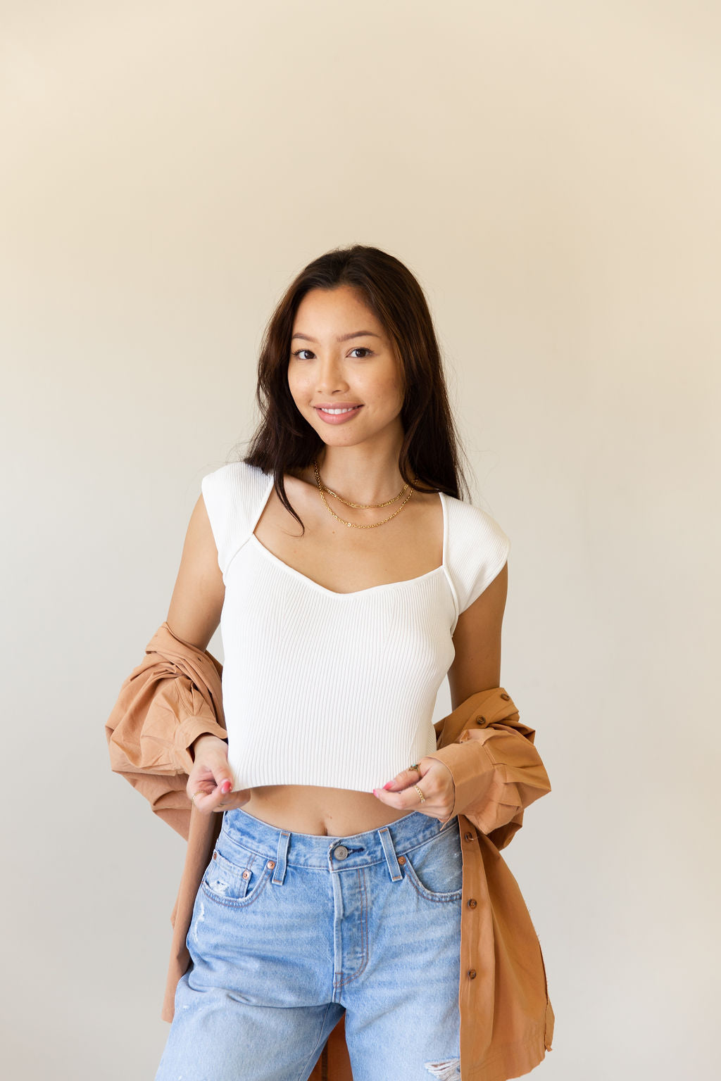 Wandering Eyes Cap Sleeve Top