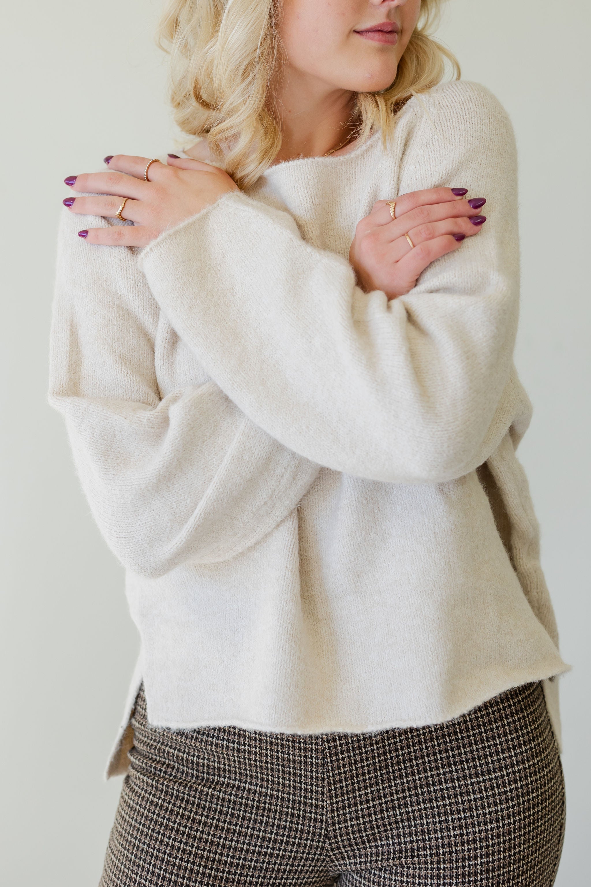 Circle Back Knit Sweater by For Good