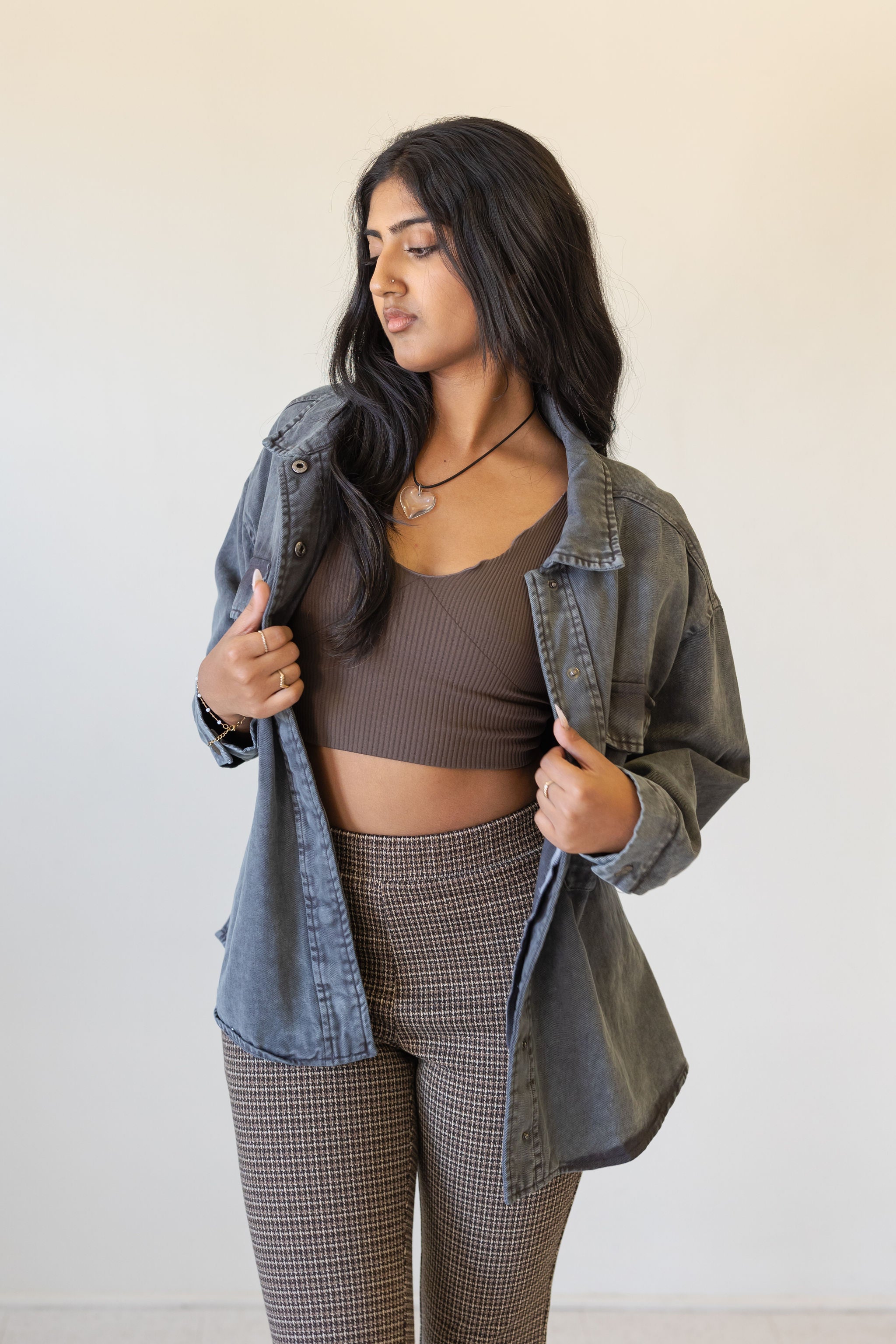 Autumn Days Denim Shacket