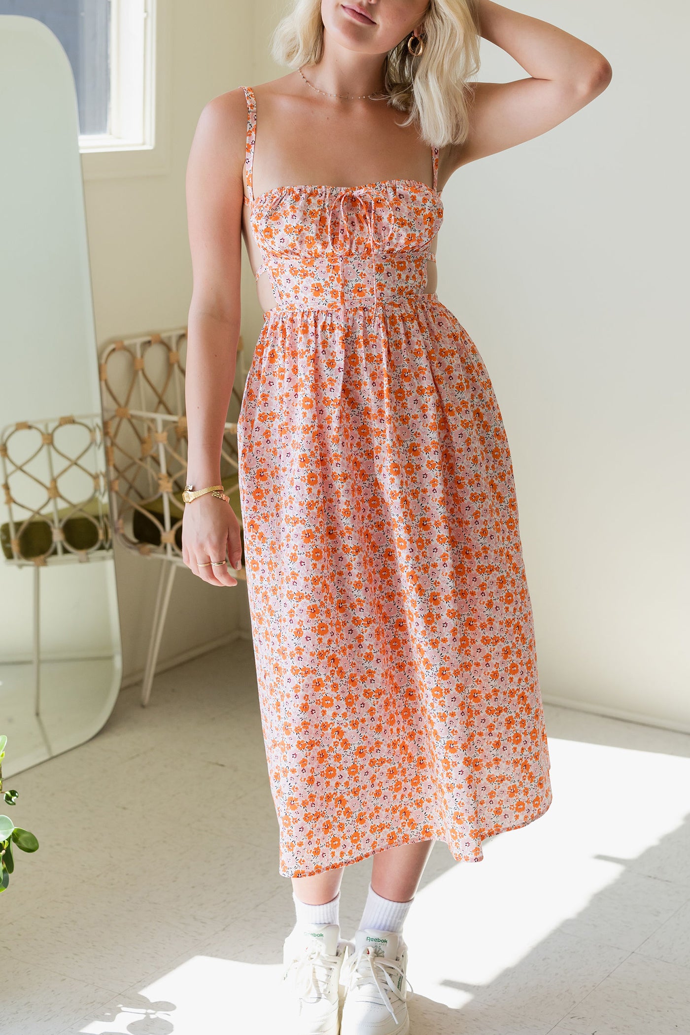 You'll Remember Floral Midi Dress