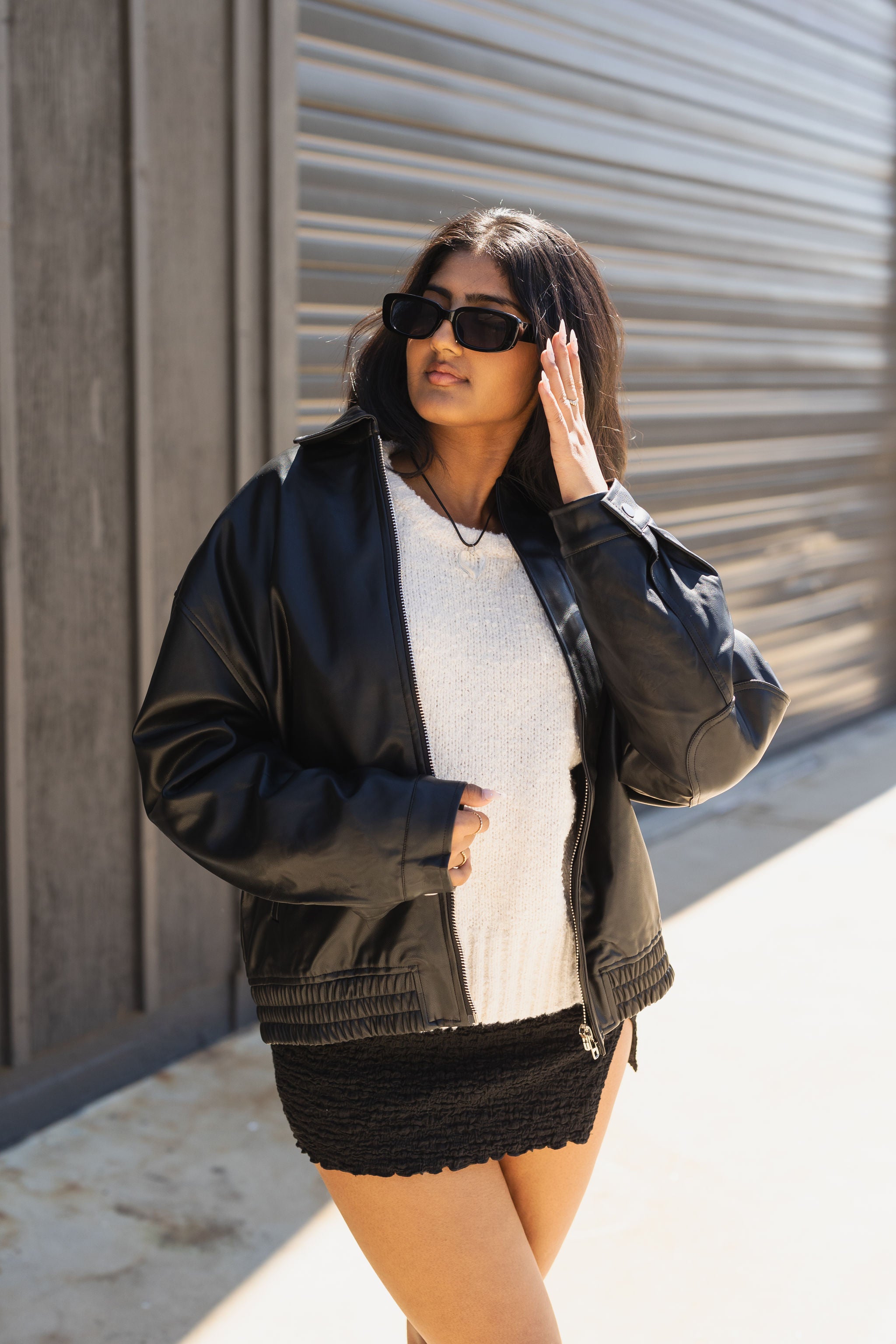 Chasing Shadows Bomber Jacket