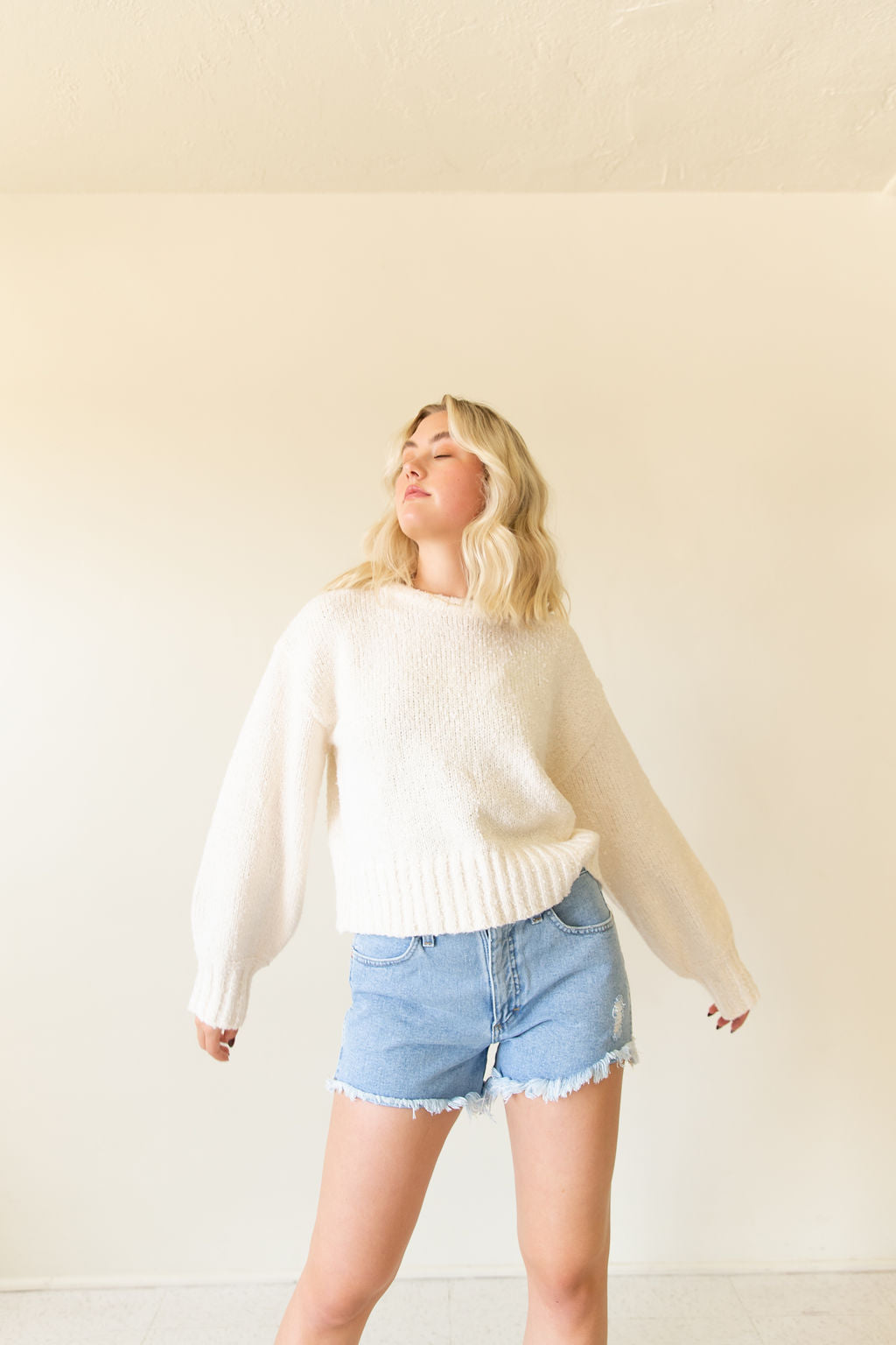 Cream Knit Sweater