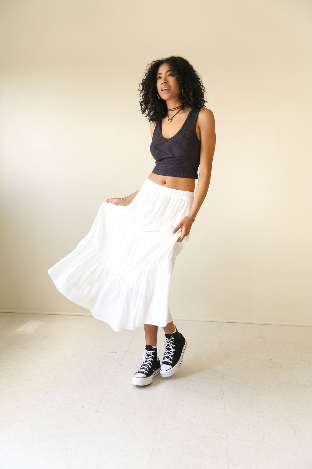 Great Day Ribbed Sleeveless Top by For Good