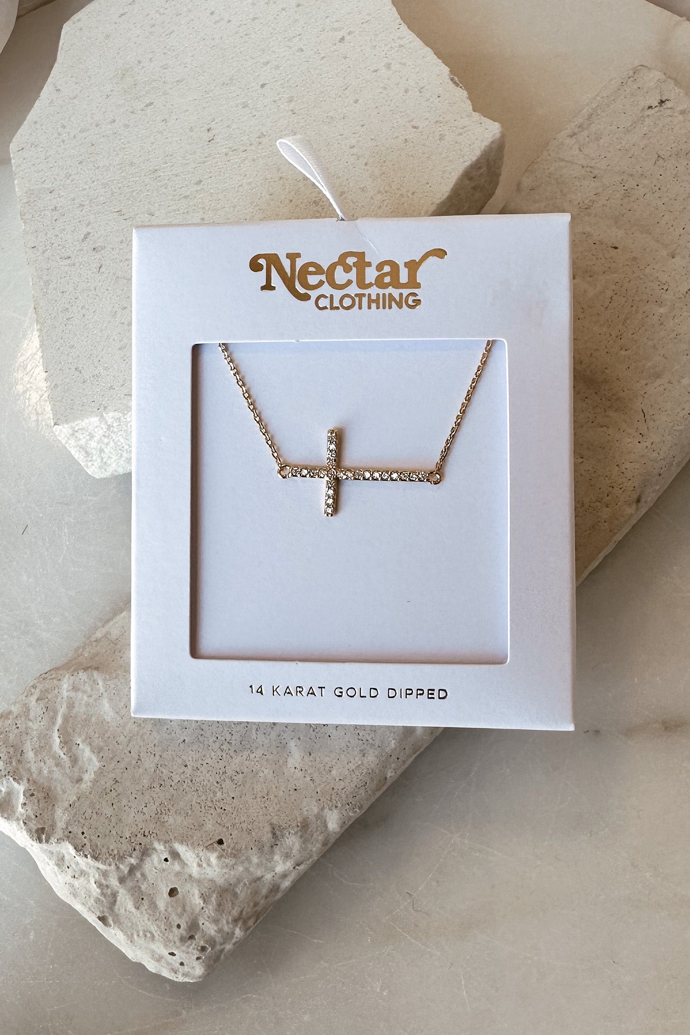 Jeweled Cross Necklace