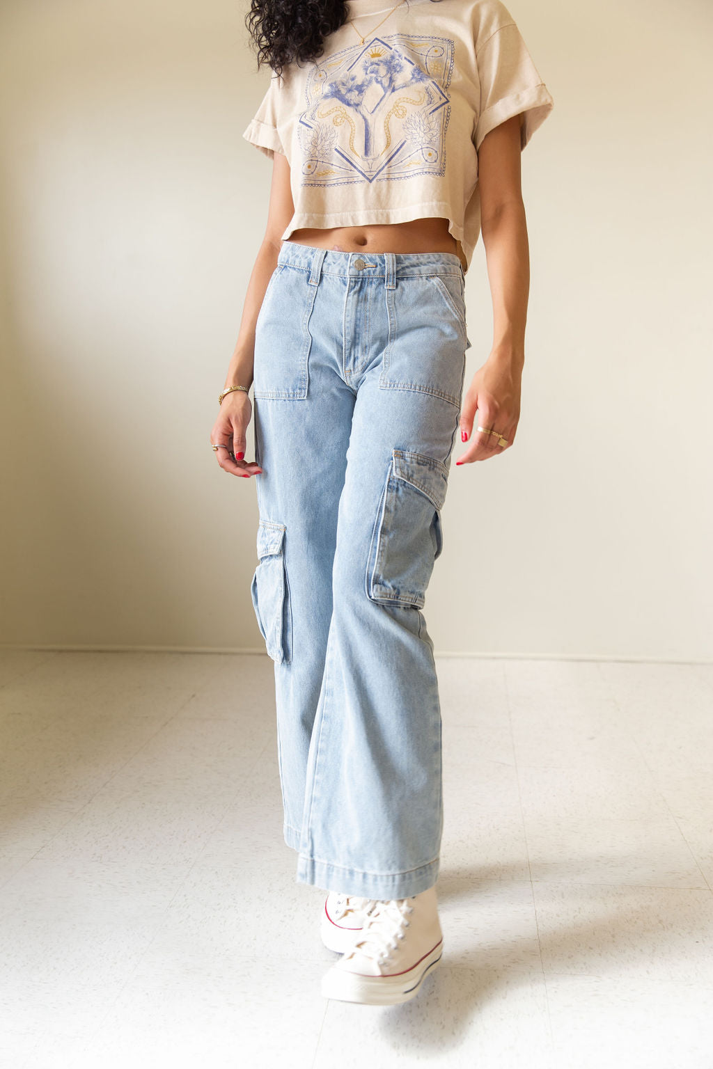 Going Away Cargo Jeans by For Good