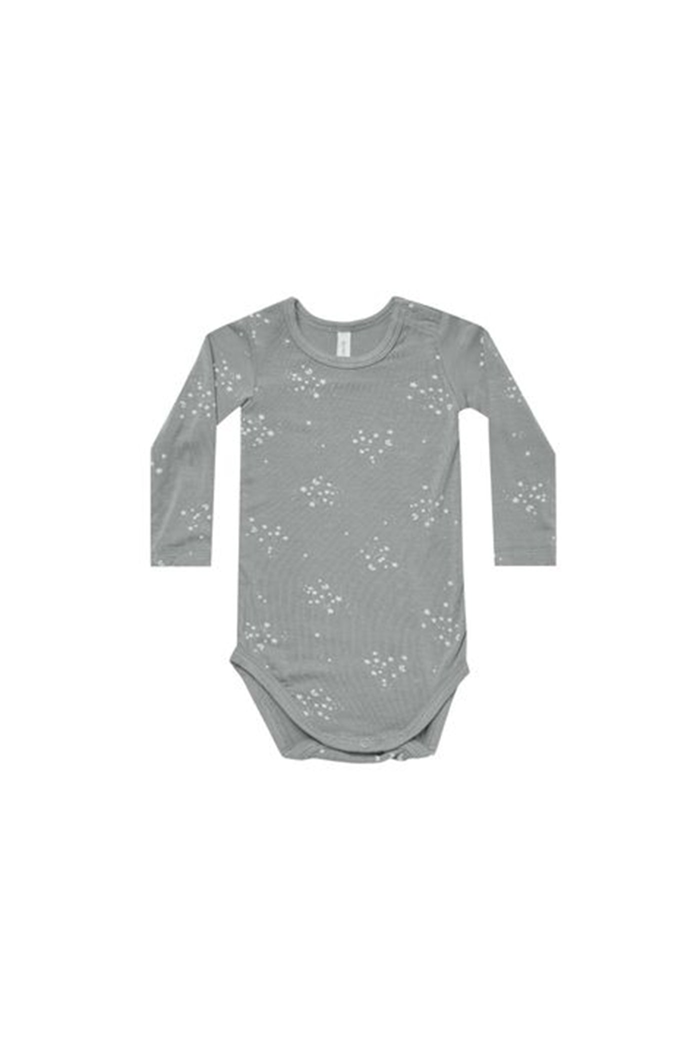 Twinkle Print Bamboo Long Sleeve Bodysuit by Quincy Mae