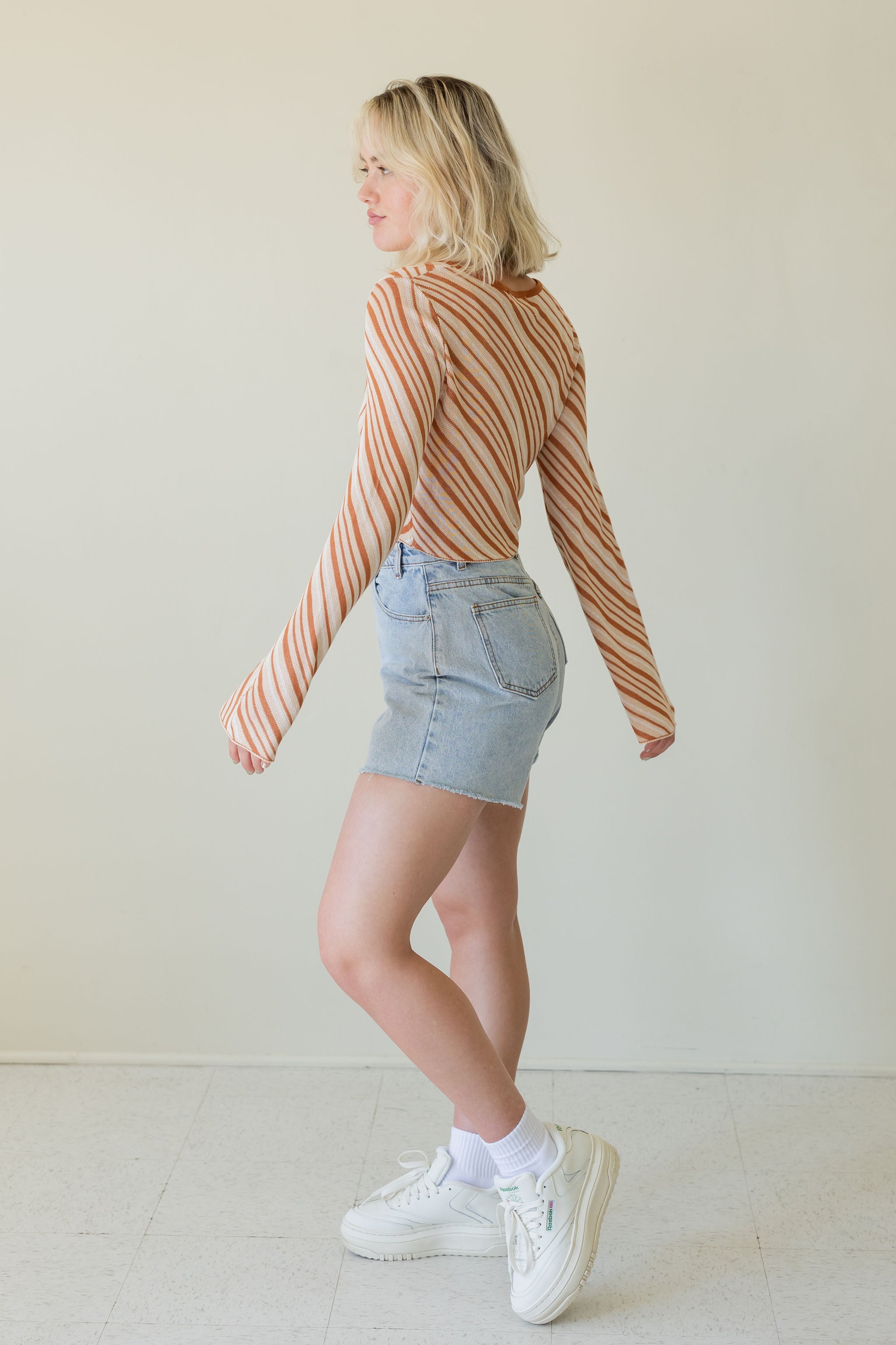 Another Place Long Sleeve Crop Top by For Good