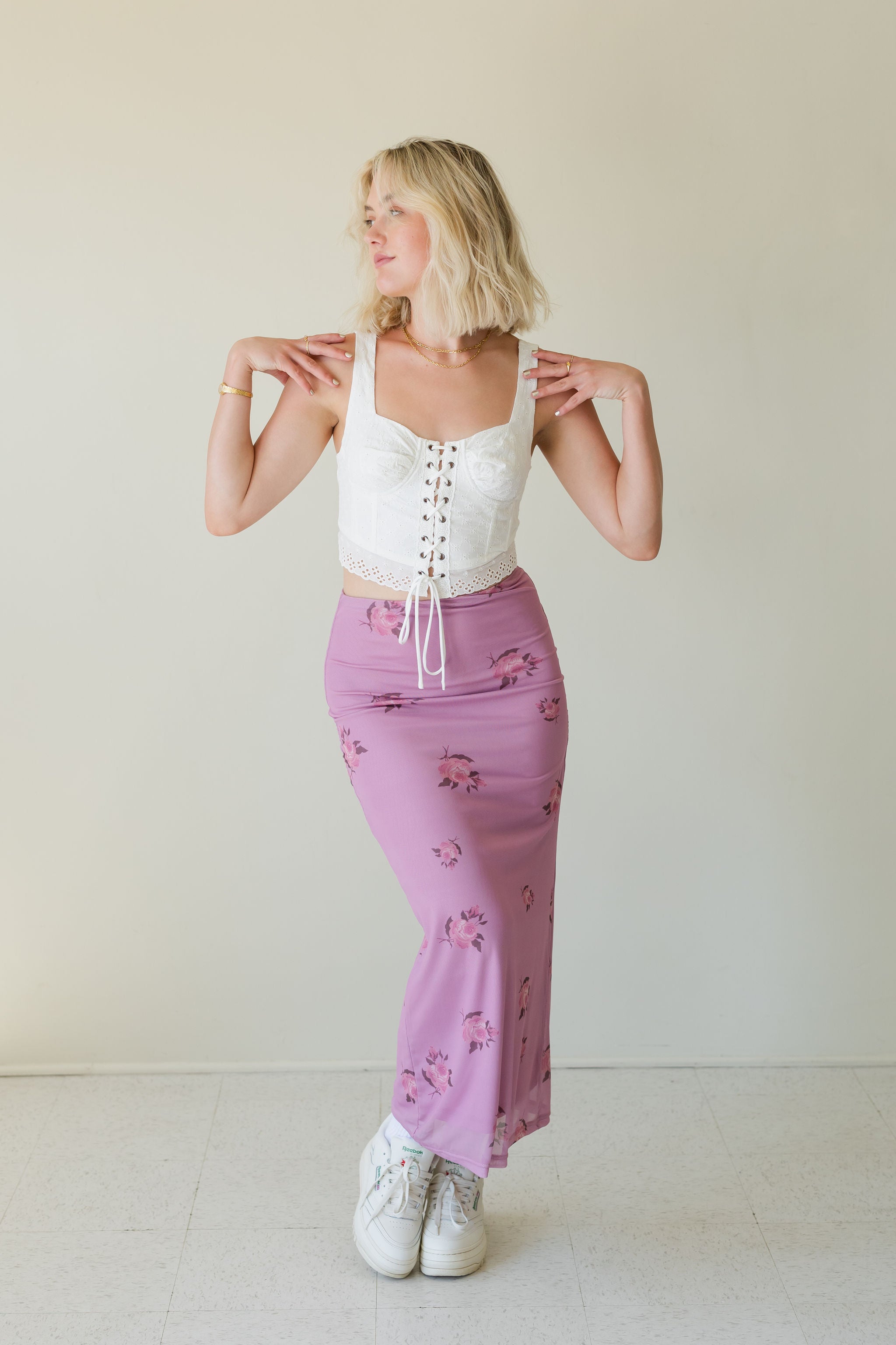 Pick Sides Floral Corset Top