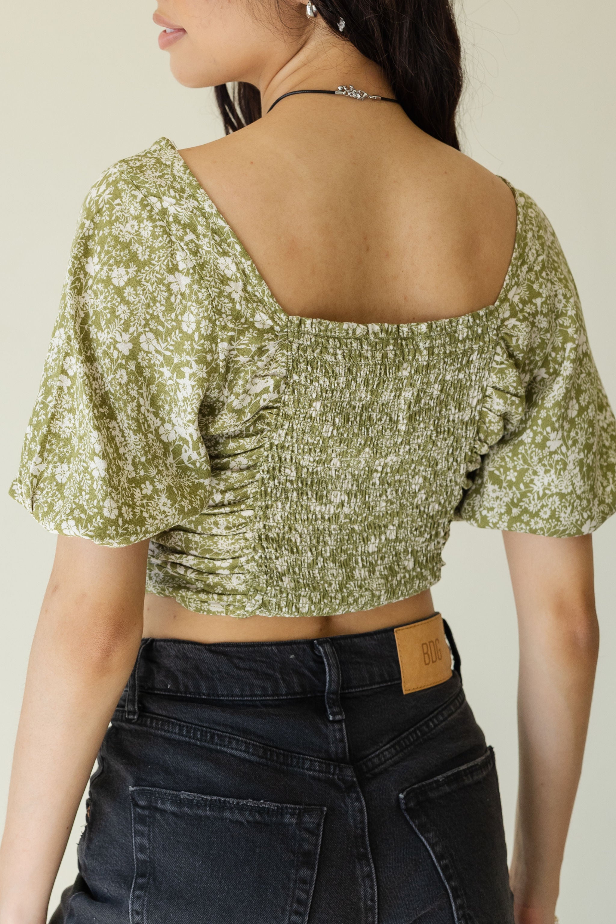Can't Believe Floral Crop Top