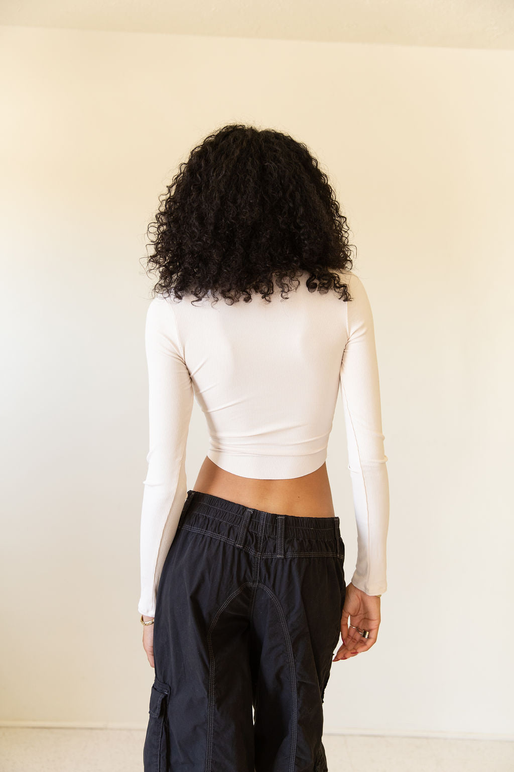 Best Shot Long Sleeve Crop Top