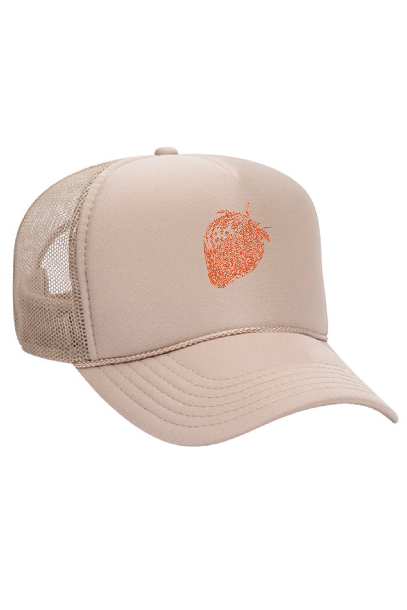 Strawberry Printed Trucker Hat