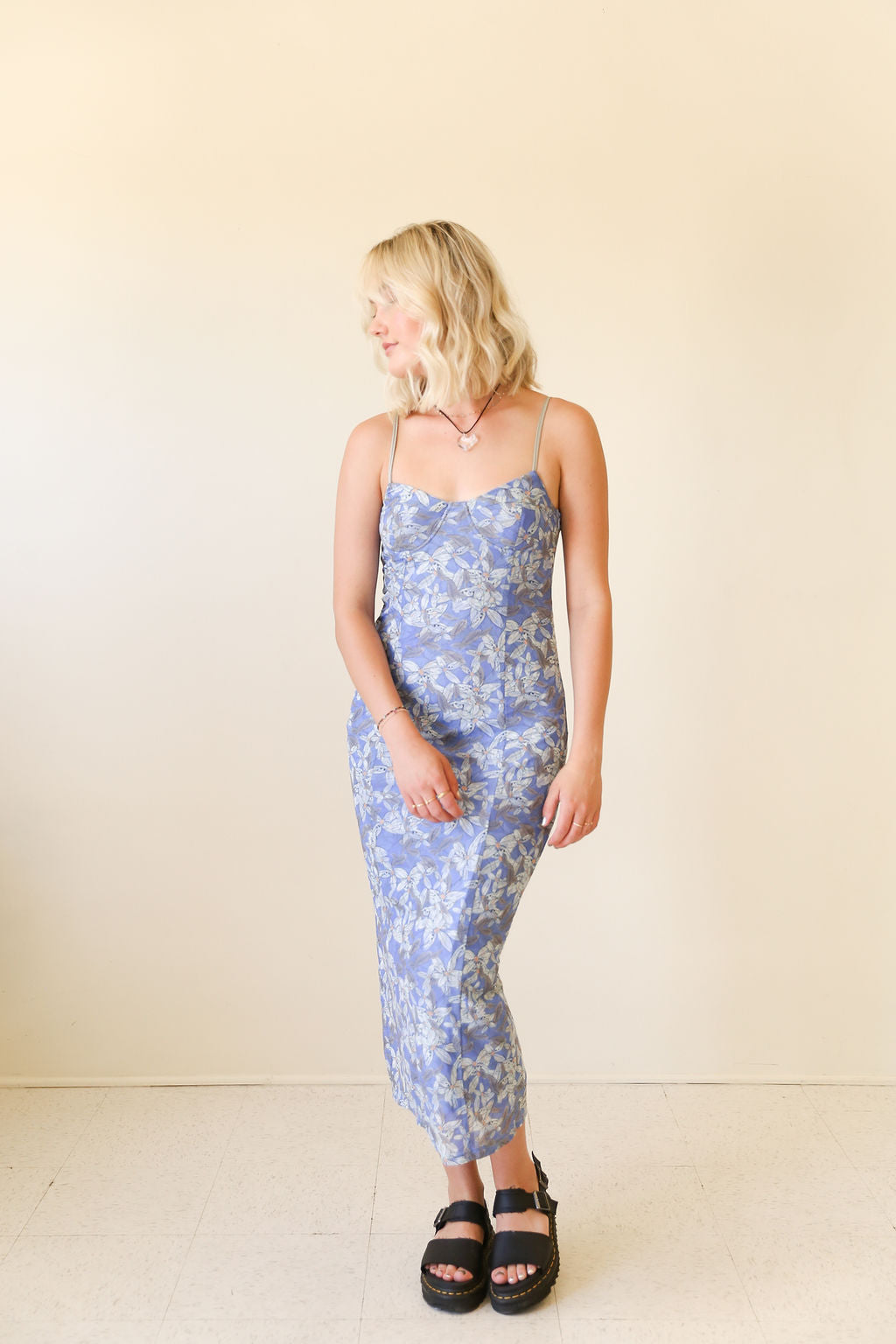 Bad Idea Floral Midi Dress