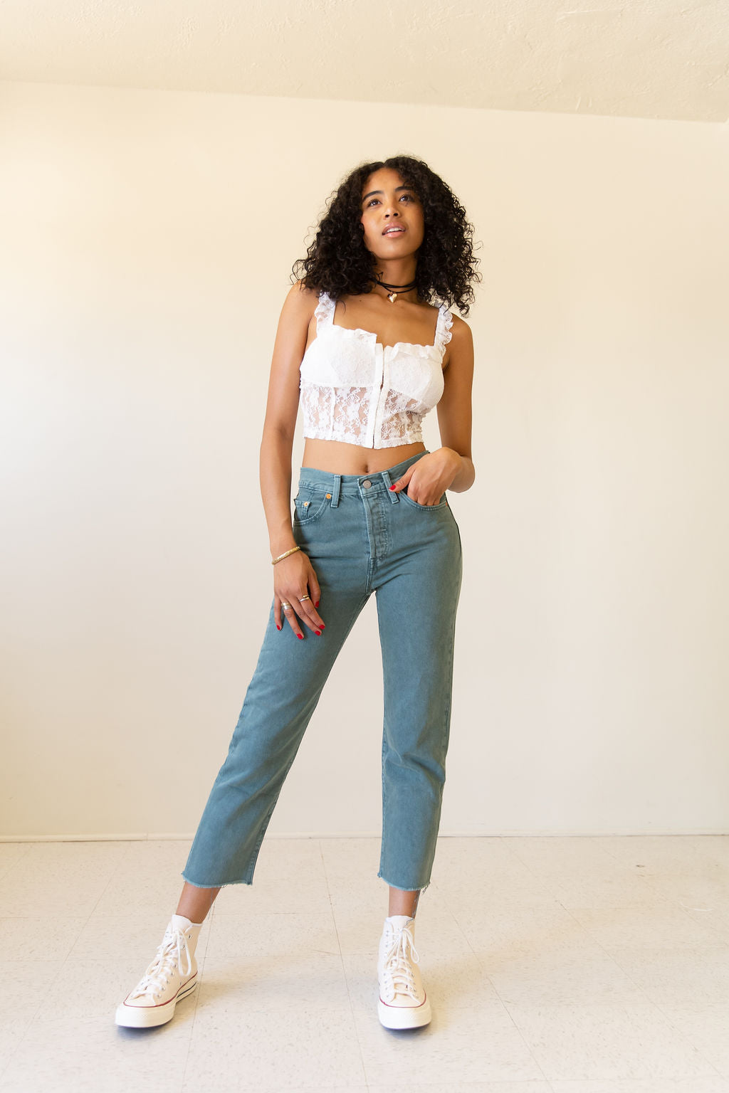 501 Misty Crop Jeans by Levi's