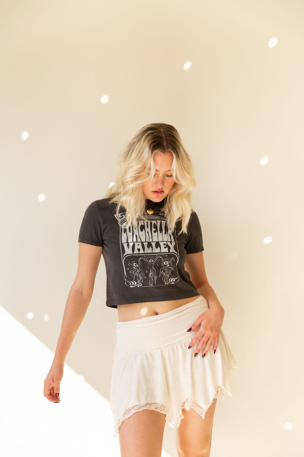 Coachella Valley Graphic Baby Crop Tee