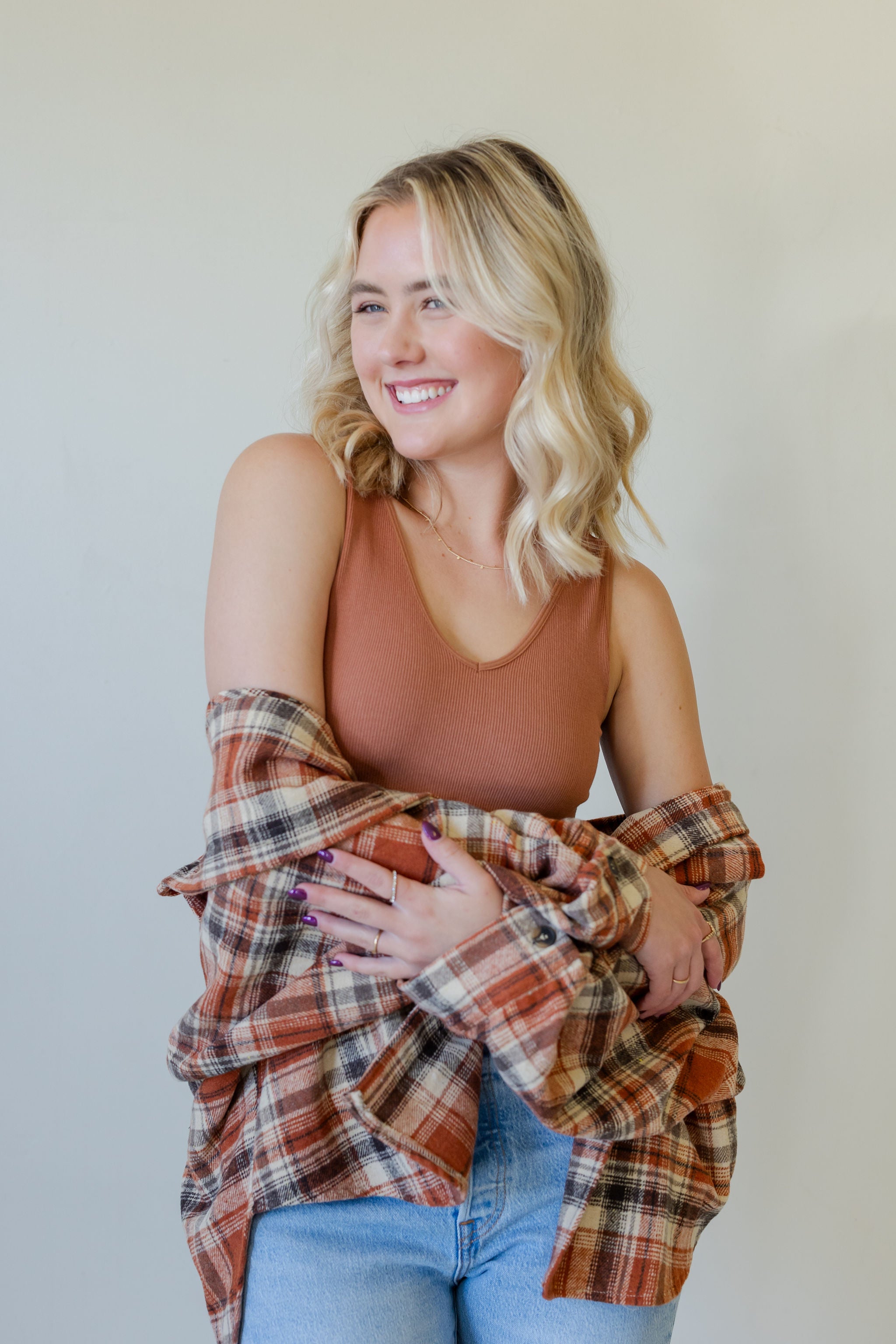 The Basics Ribbed Brami Top