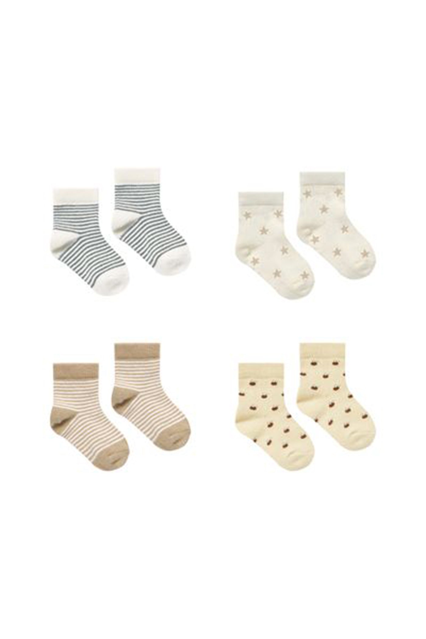Printed Sock Set by Quincy Mae