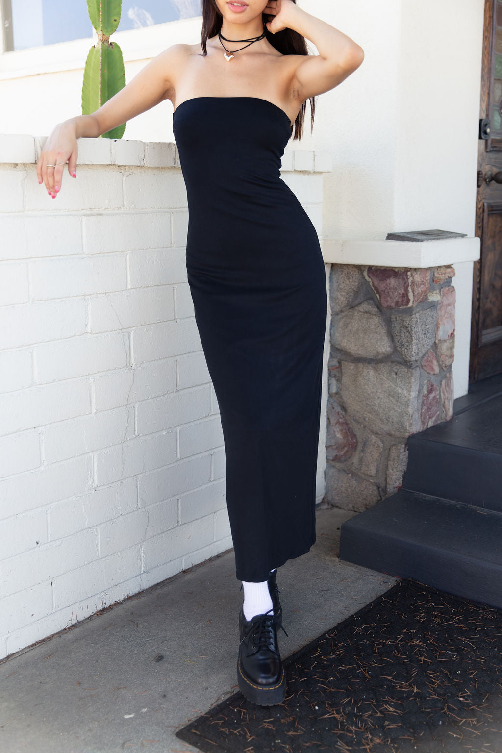 Blame Me Strapless Maxi Dress