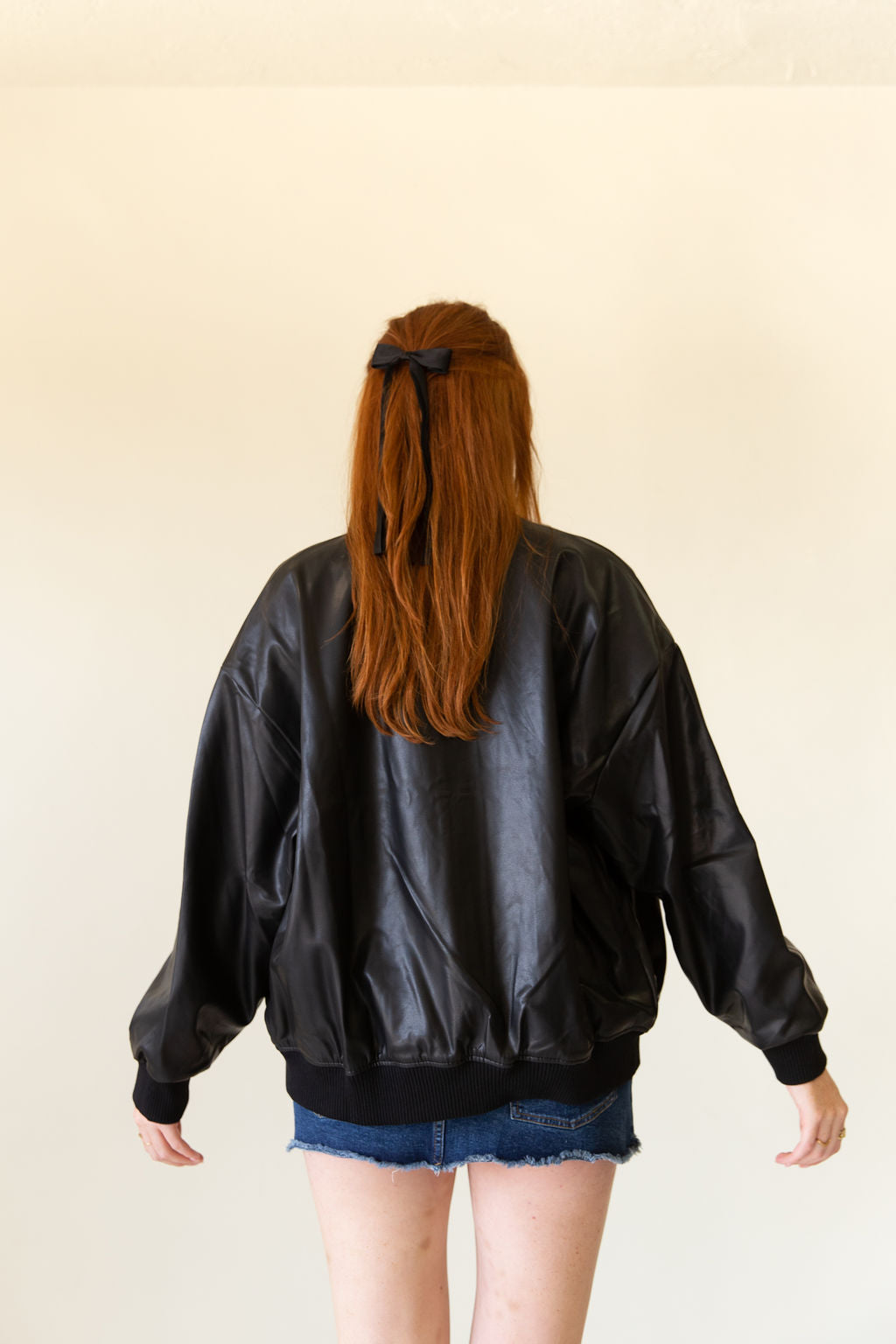 Not Enough Oversized Bomber Jacket
