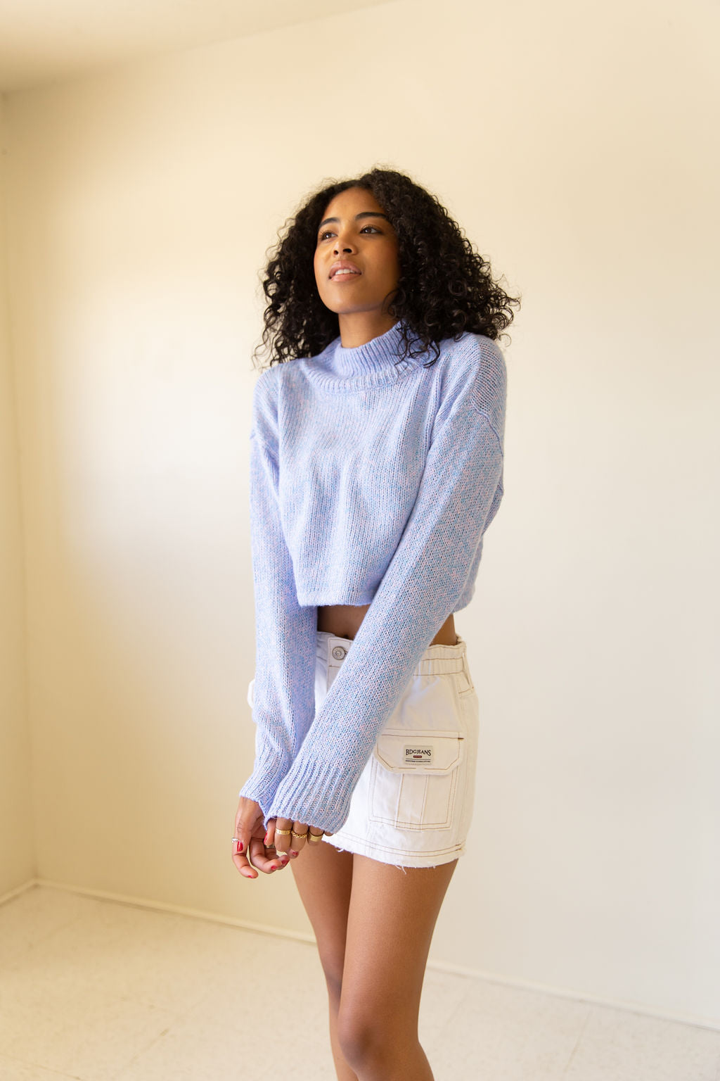 Lovely Lies Knit Crop Sweater