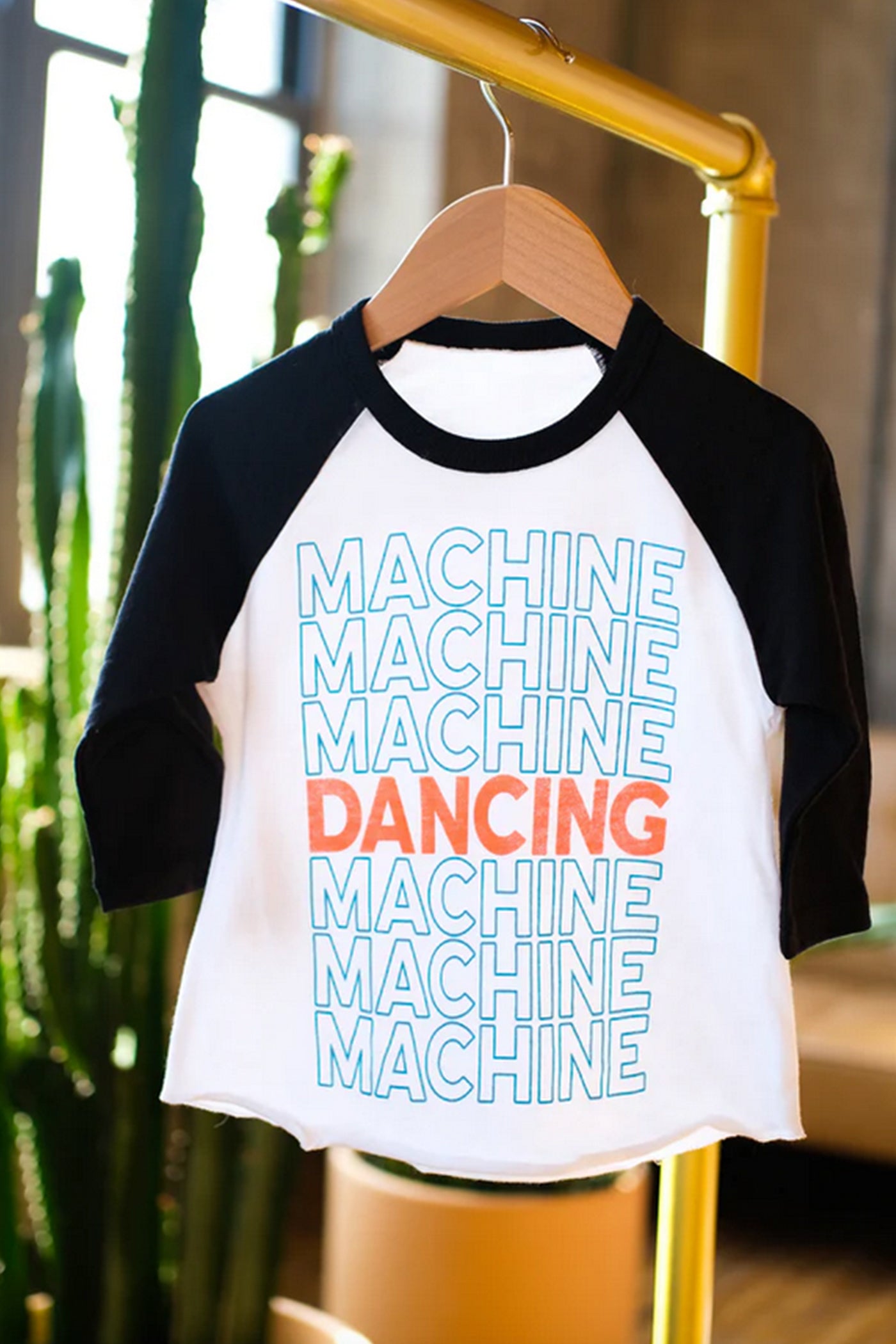 Dancing Machine Kids Graphic Raglan Tee by Ambitious Kids