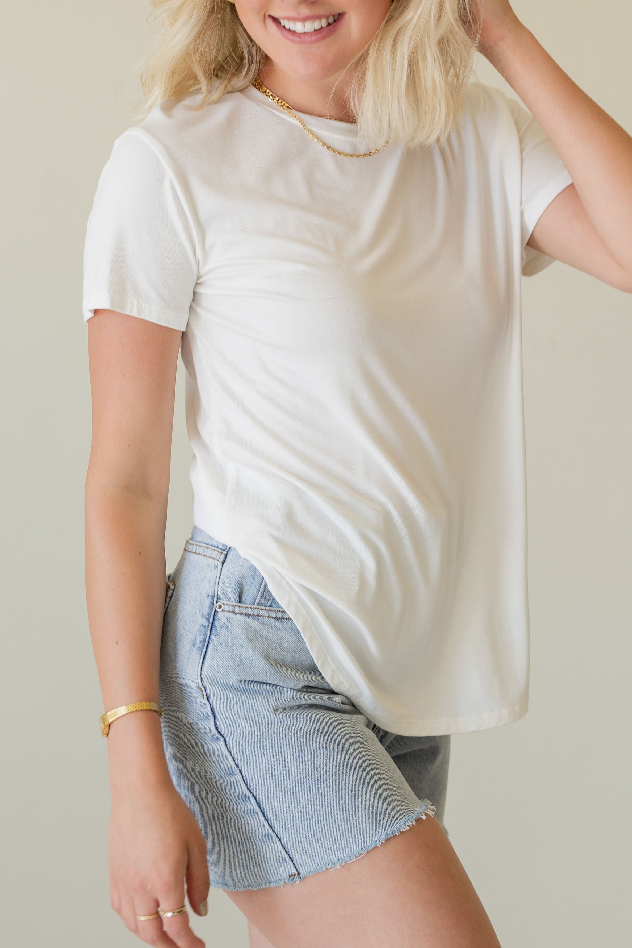 Be Glad Short Sleeve Top by For Good