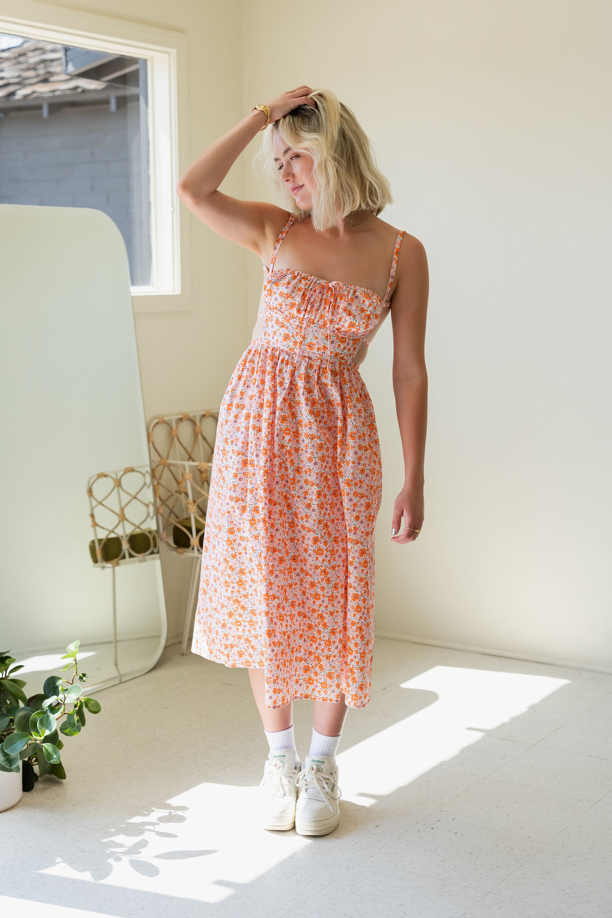You'll Remember Floral Midi Dress