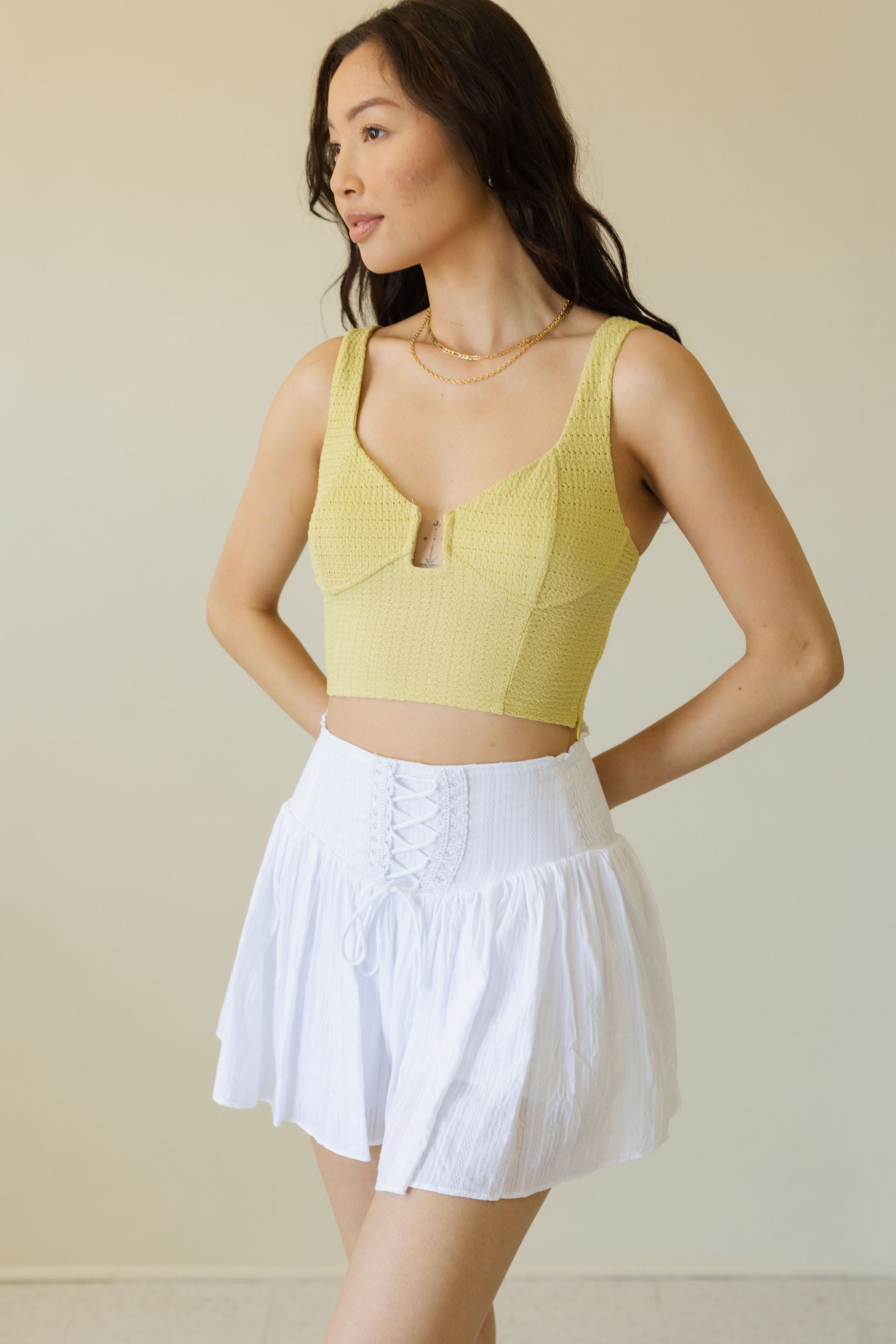 Wilder Days Sleeveless Knit Crop Top