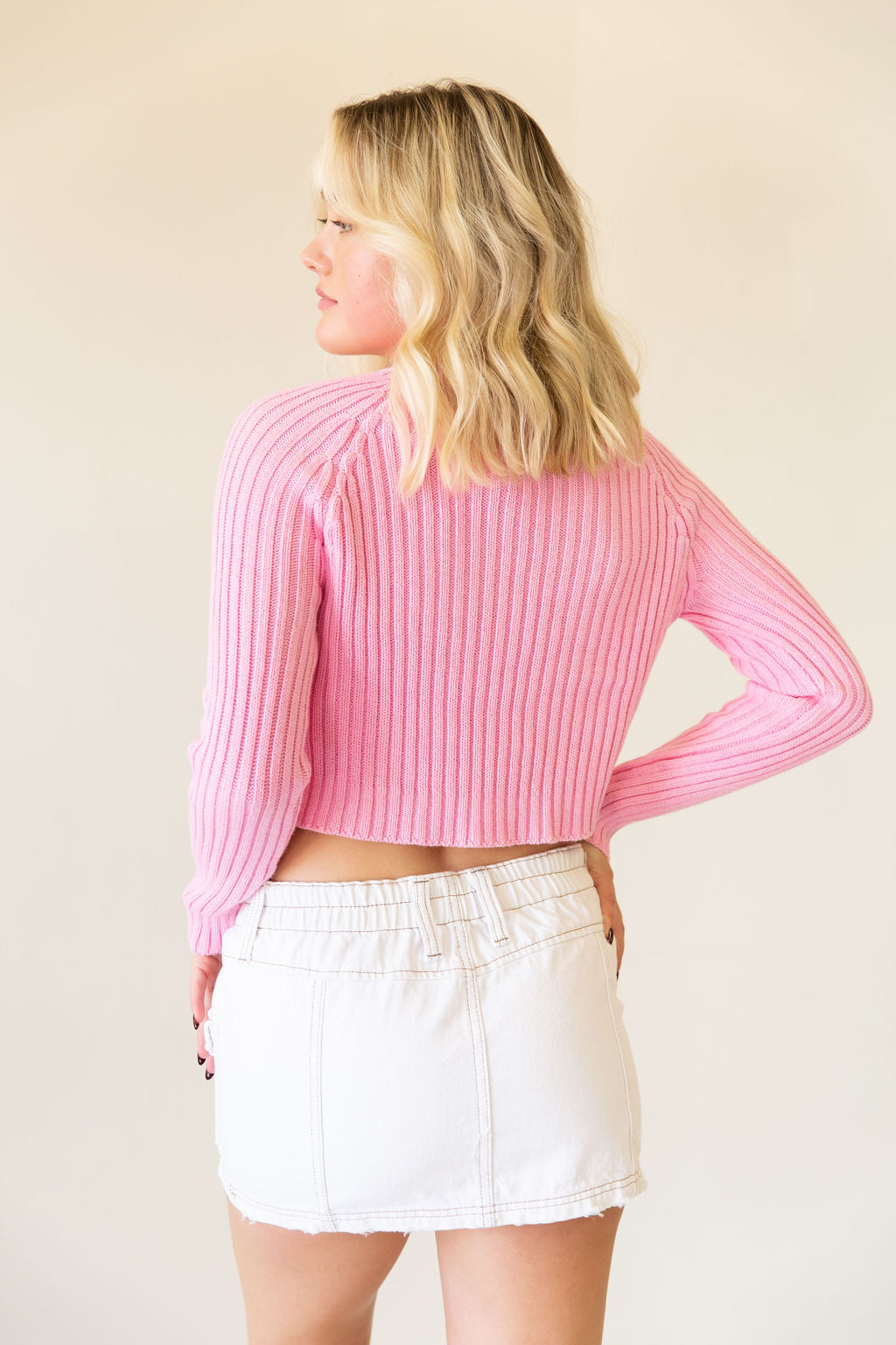 We Tried Knit Crop Sweater