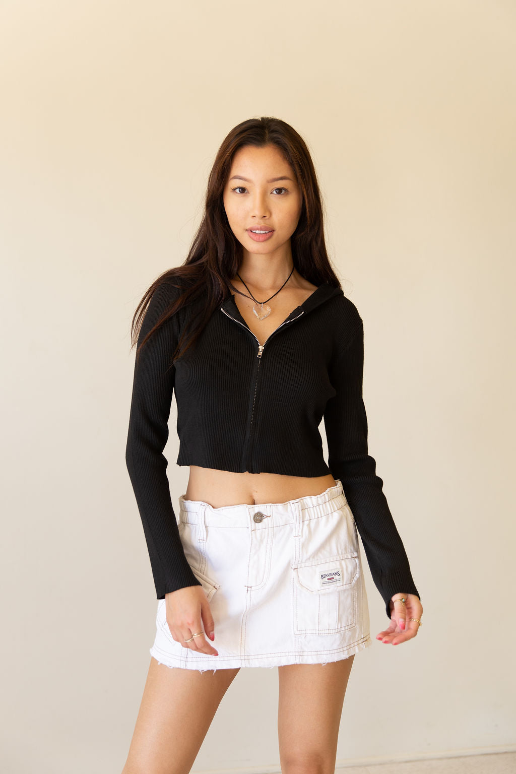 Without This Hooded Crop Sweater