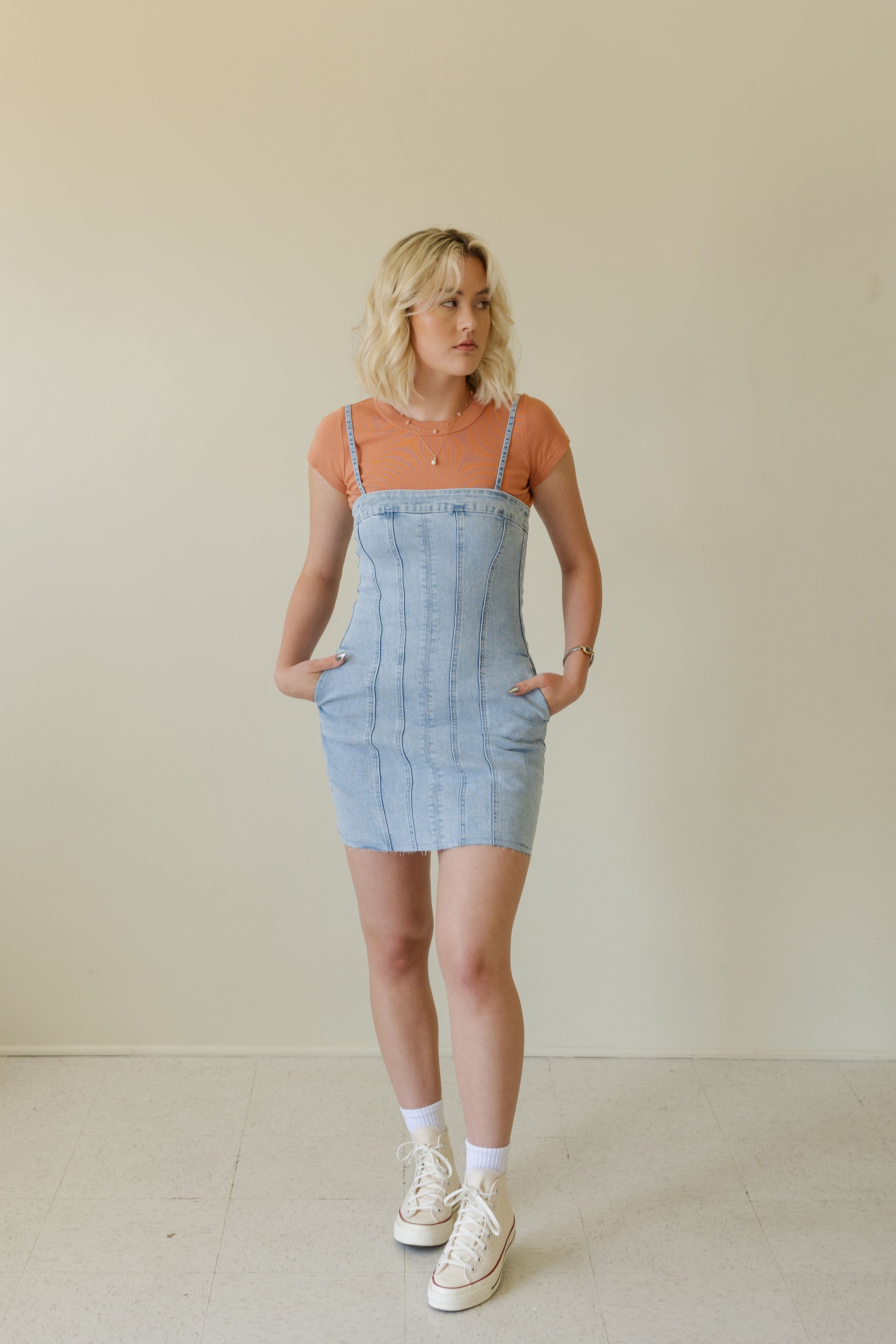 Know Better Denim Cami Dress by For Good