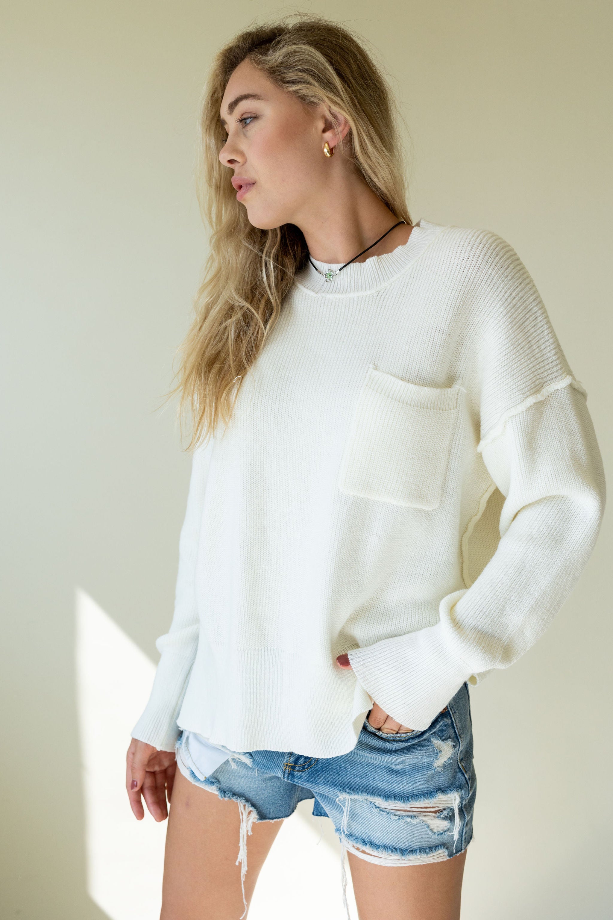 This Ends Oversized Knit Sweater