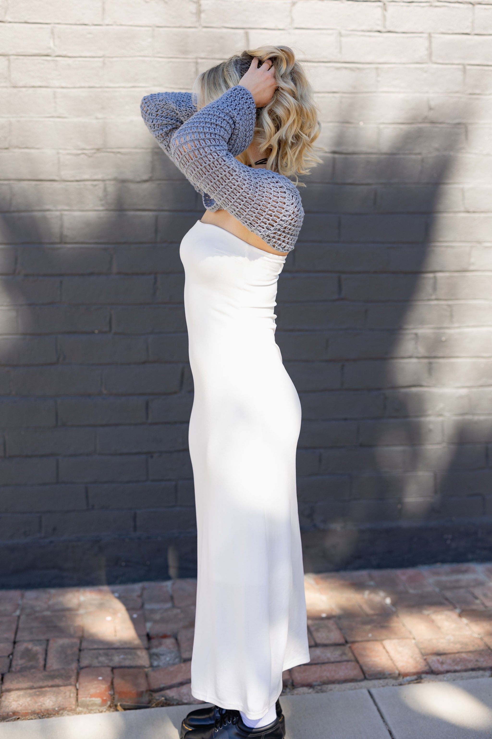 On Fire Strapless Maxi Dress