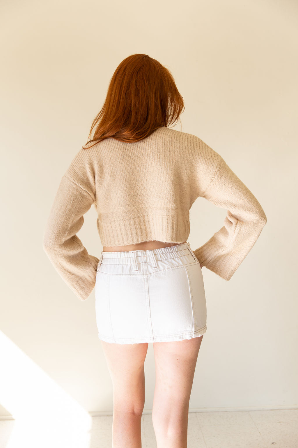 Fall Away Crop Sweater