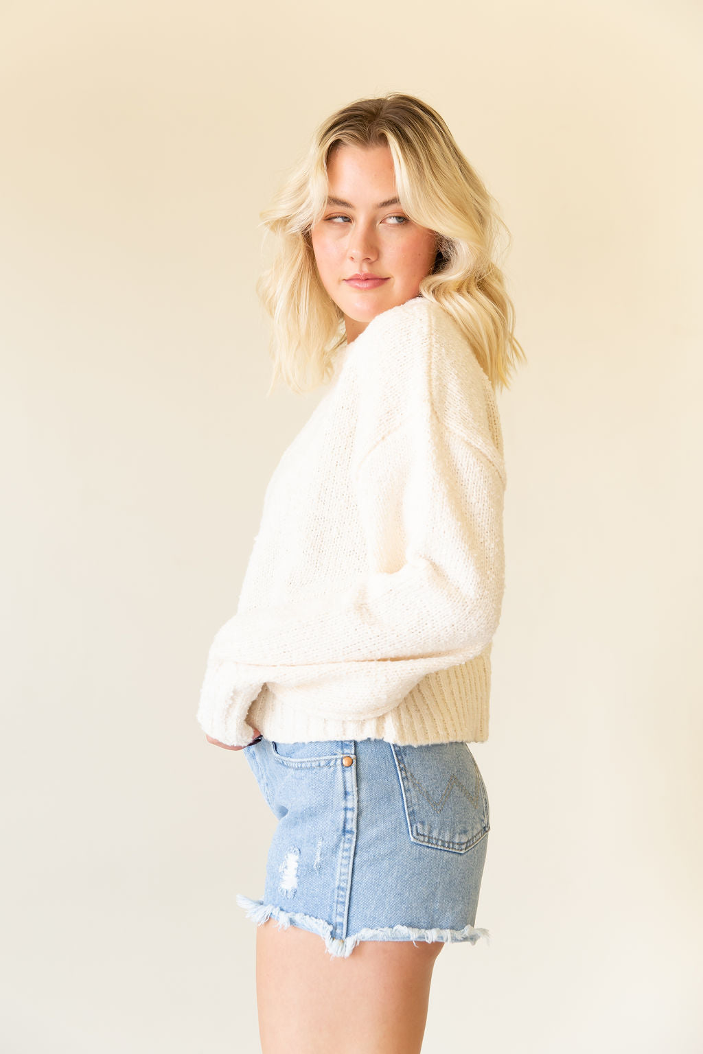 Cream Knit Sweater