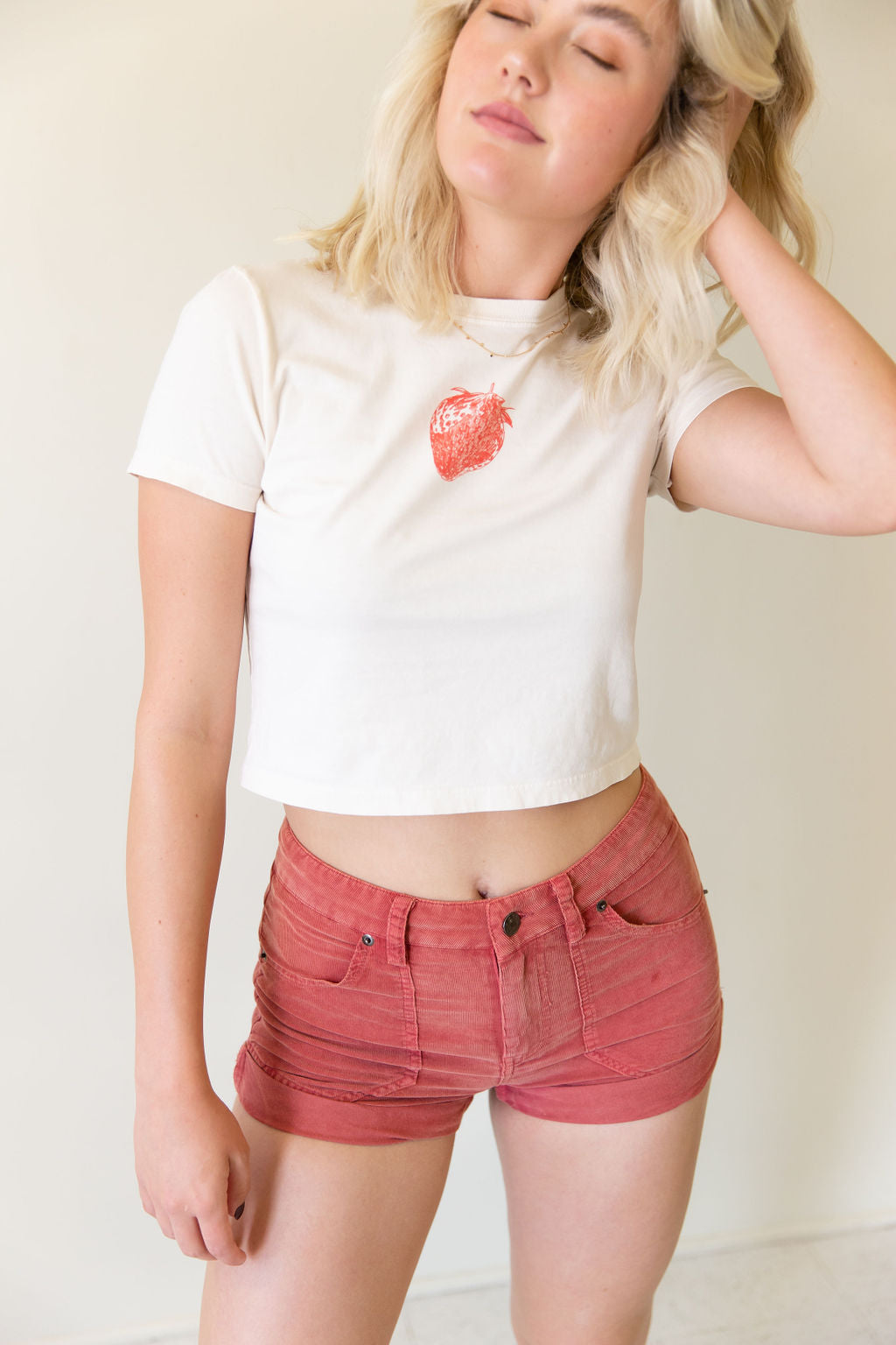 Strawberry Graphic Baby Tee
