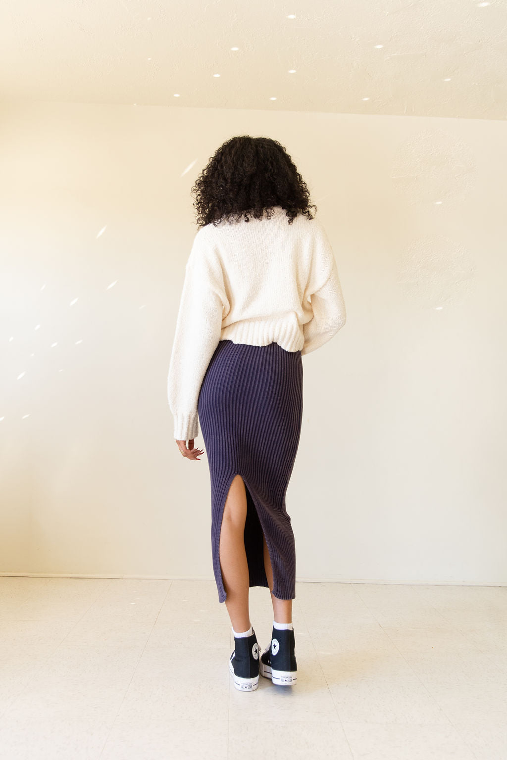 Unique Knit Maxi Skirt