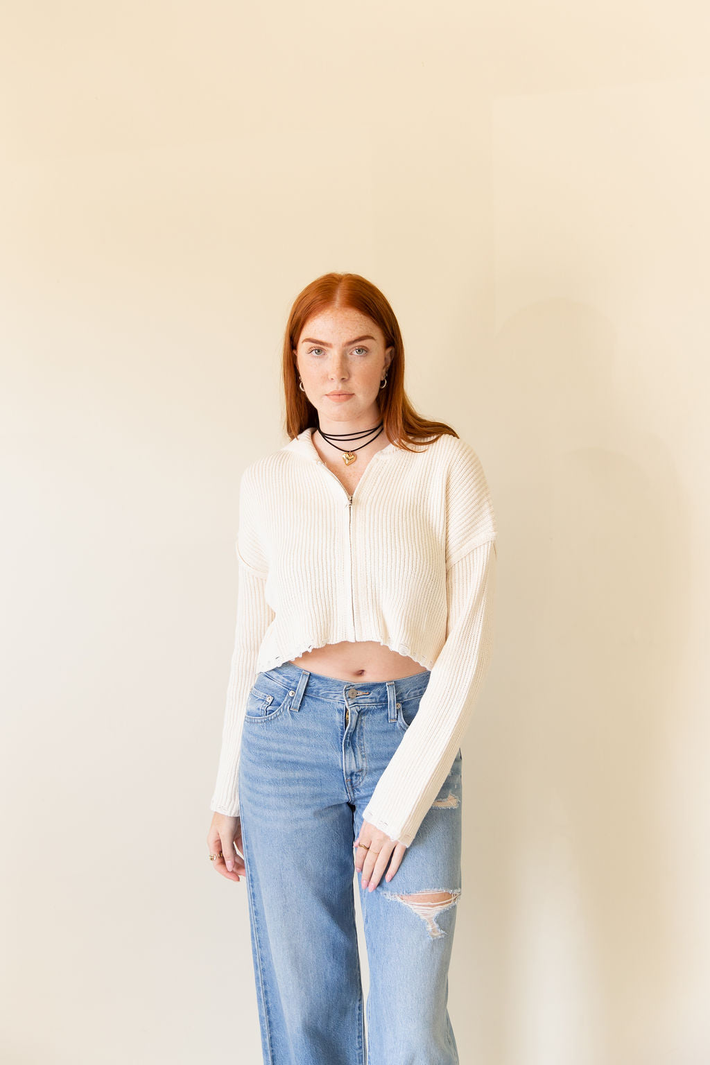 Remember When Distress Knit Cardigan