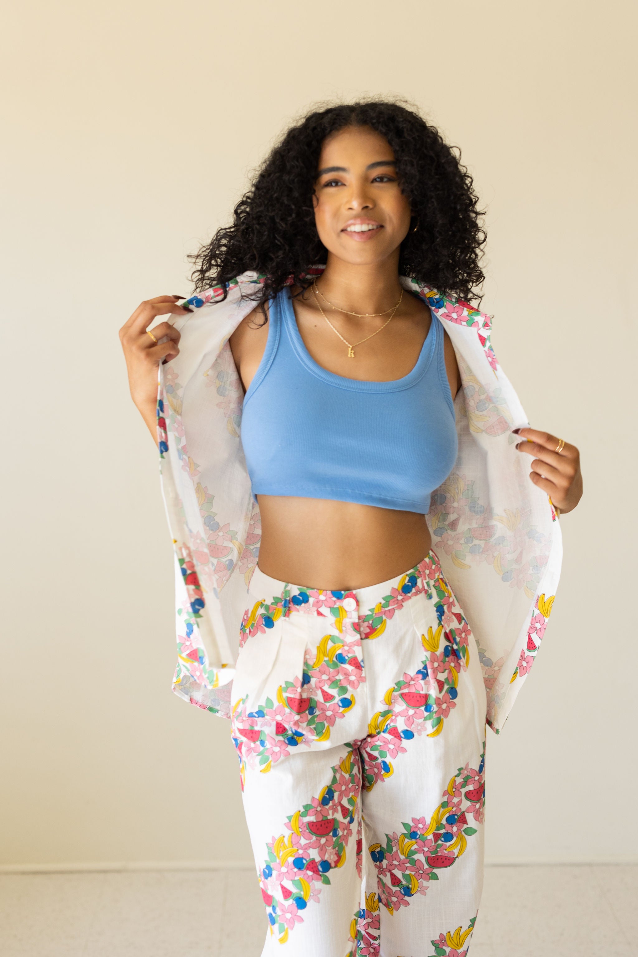 Wander On Floral Short Sleeve Top by For Good