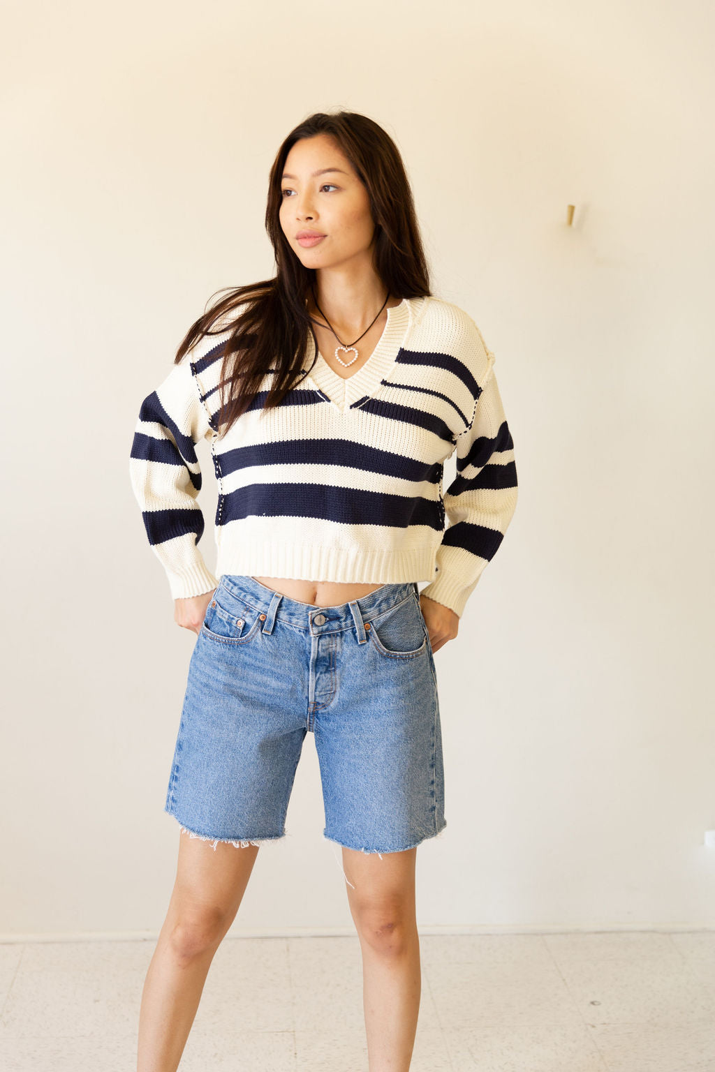 This Time Crochet Crop Sweater