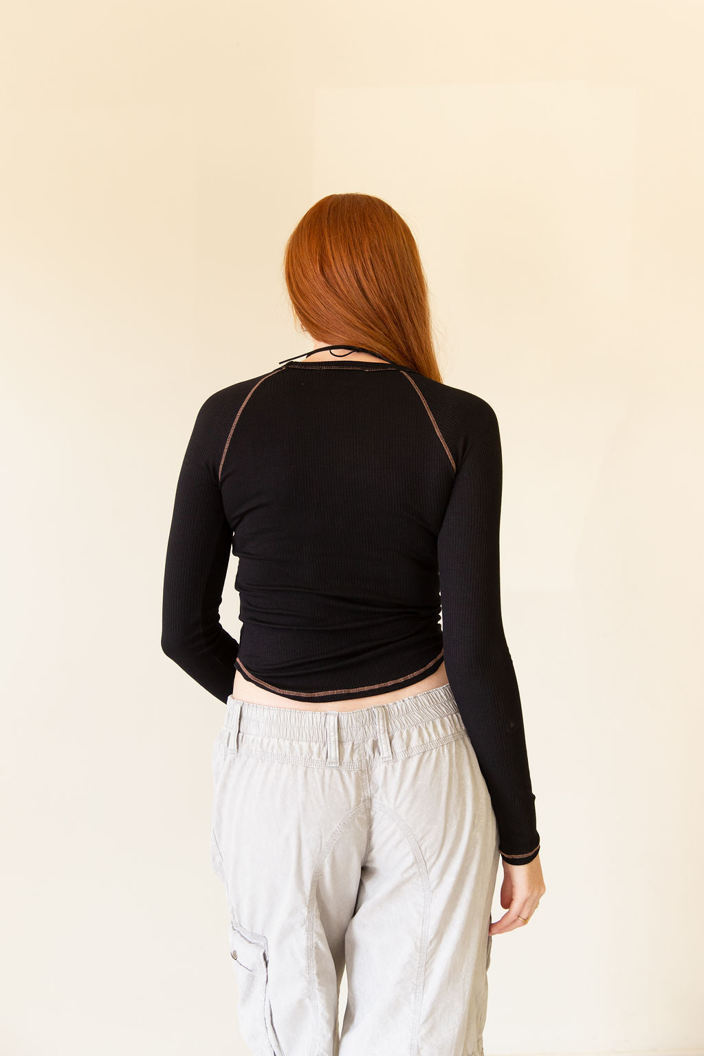 Lost Stars Long Sleeve Ribbed Top