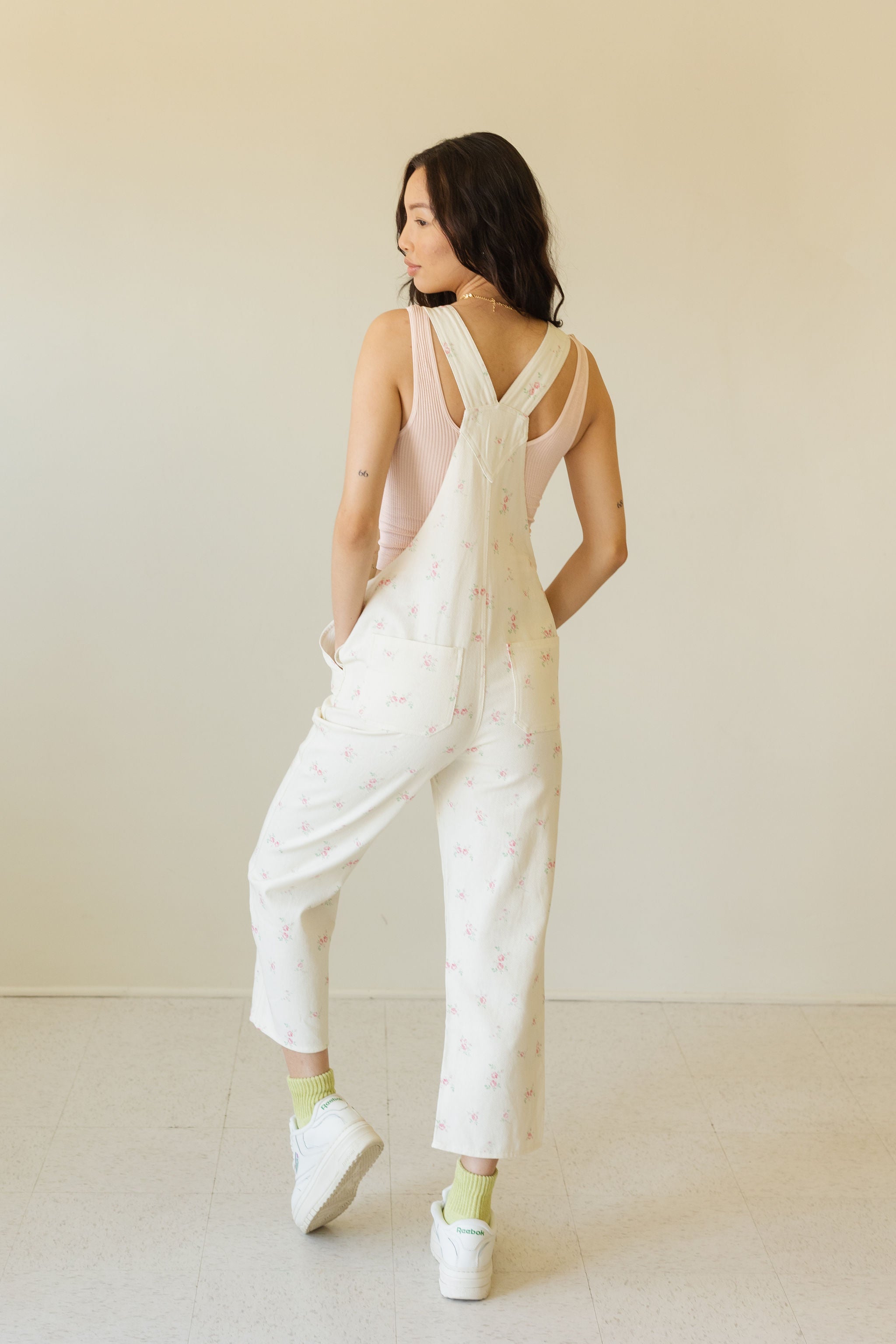 More Love Floral Overalls