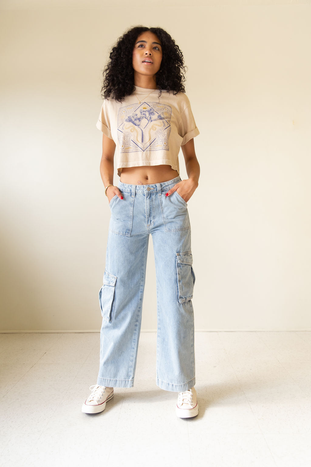 Going Away Cargo Jeans by For Good