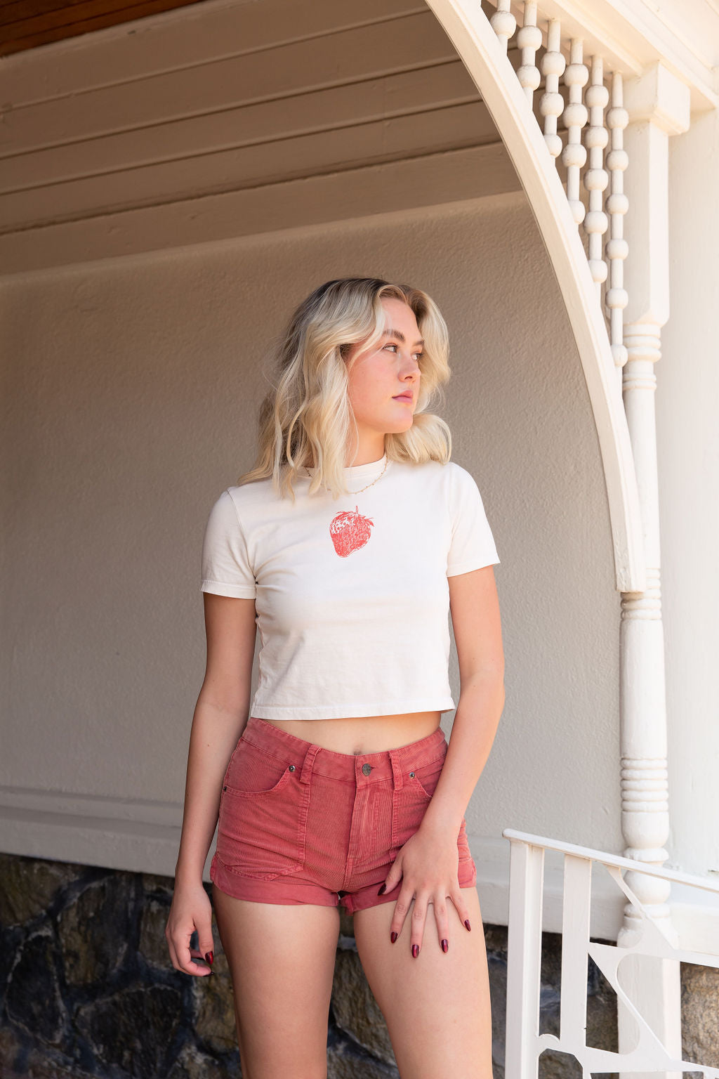 Strawberry Graphic Baby Tee