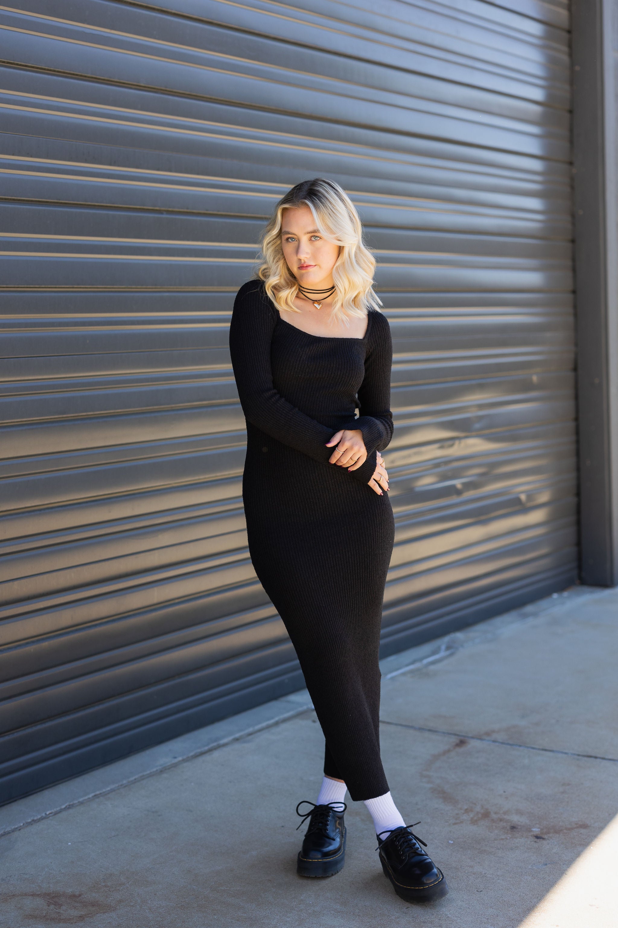 No Surprises Long Sleeve Knit Dress