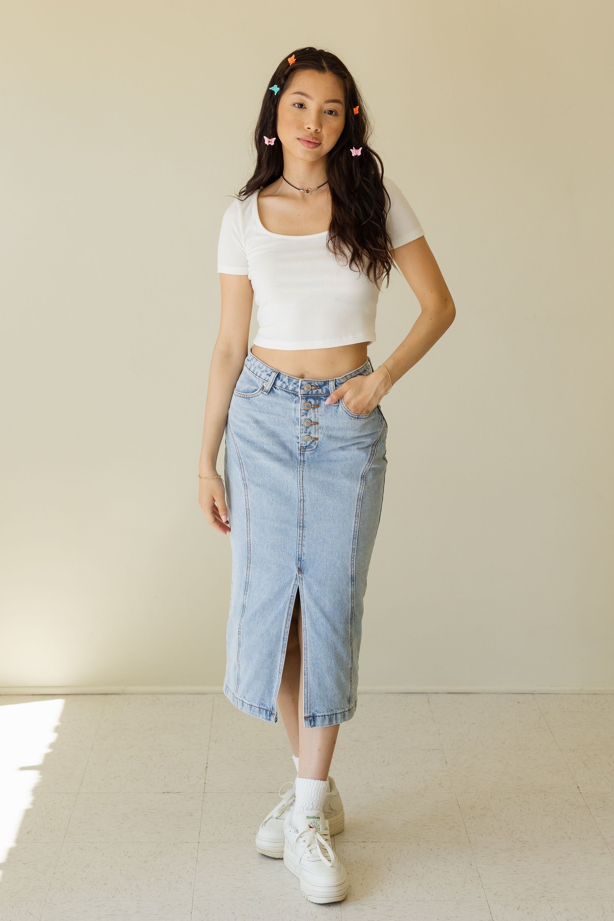 I'll Stay Ribbed Crop Top