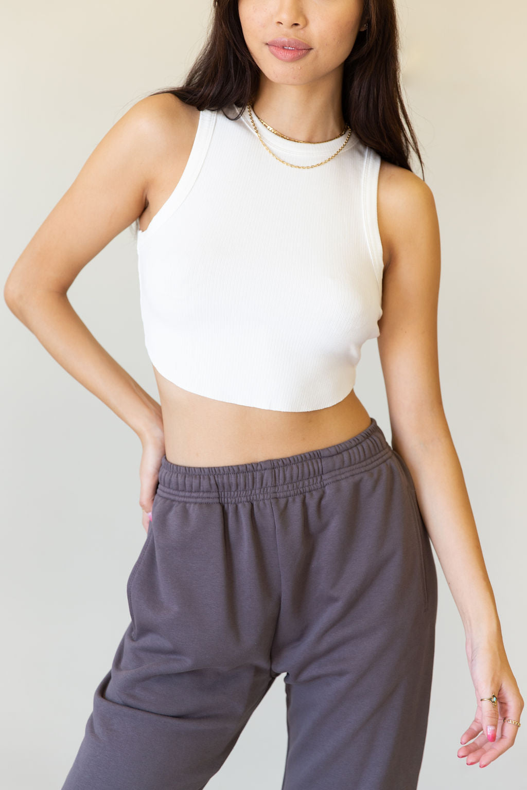 Adventure Begins Sleeveless Crop Top