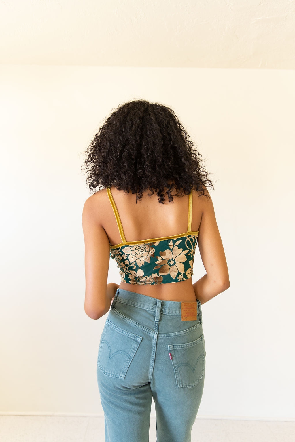 The Daylight Floral Velour Cami Top